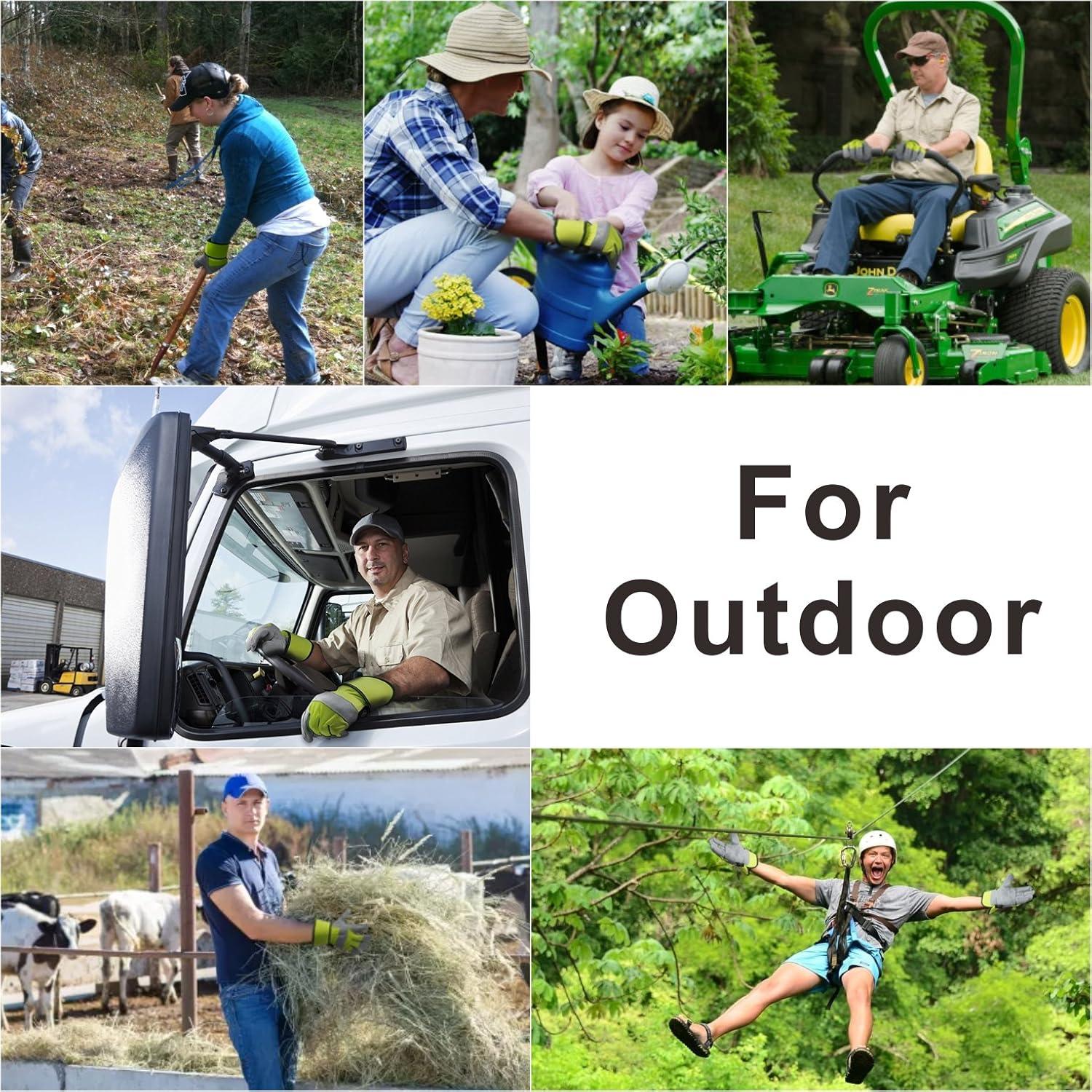 Guantes de Trabajo de Cuero KIM YUAN Antideslizantes 1 Par