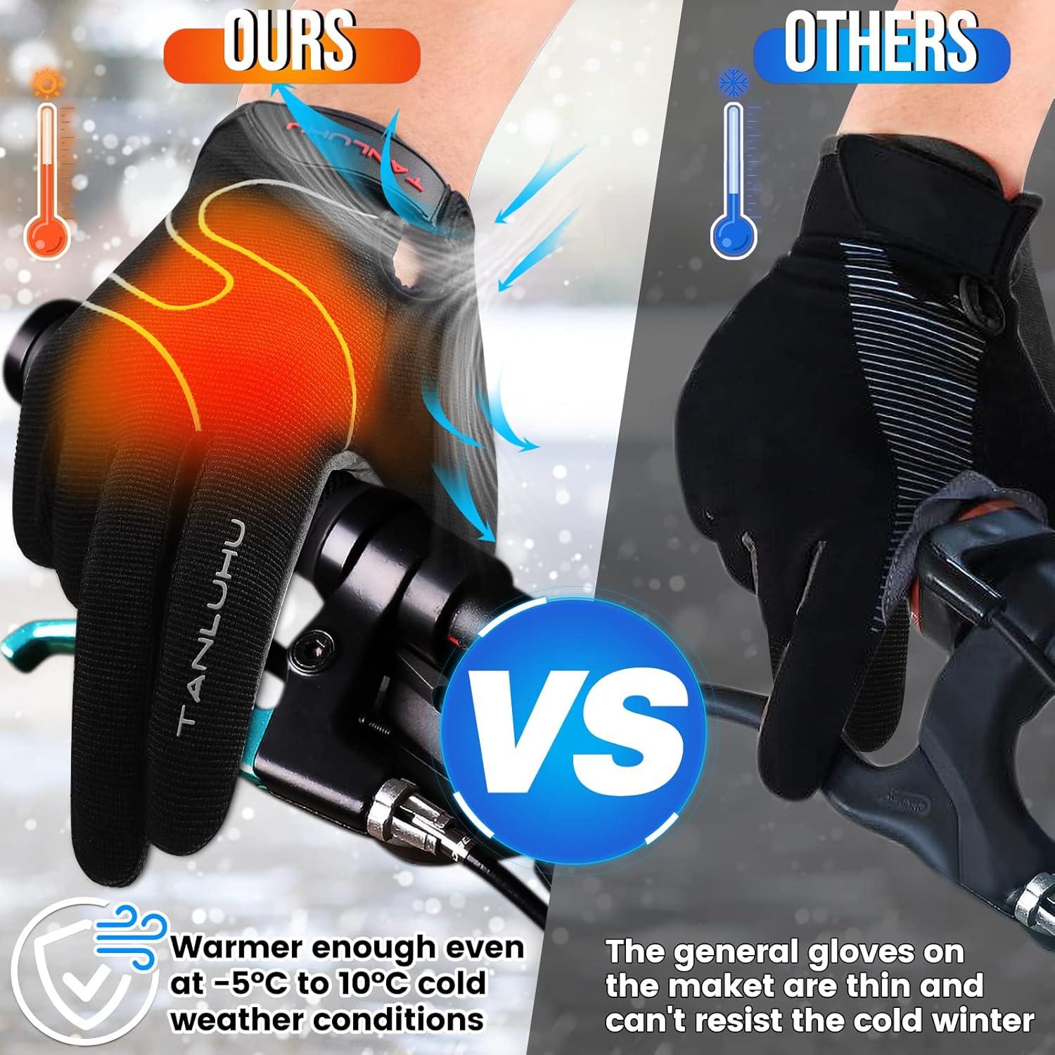 Guantes de Ciclismo Tanluhu Táctiles Antideslizantes - Medianos