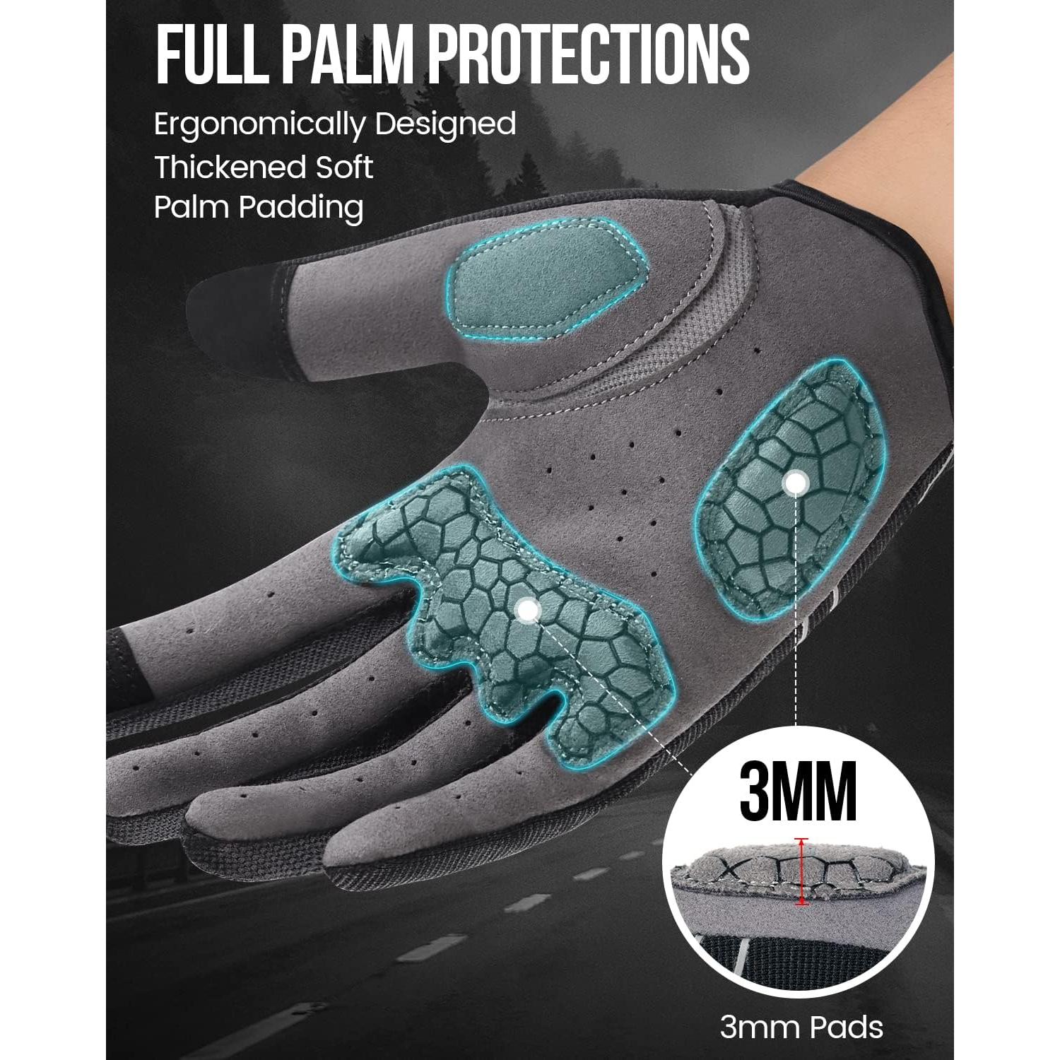 Guantes de Ciclismo Tanluhu Táctiles Antideslizantes - Medianos