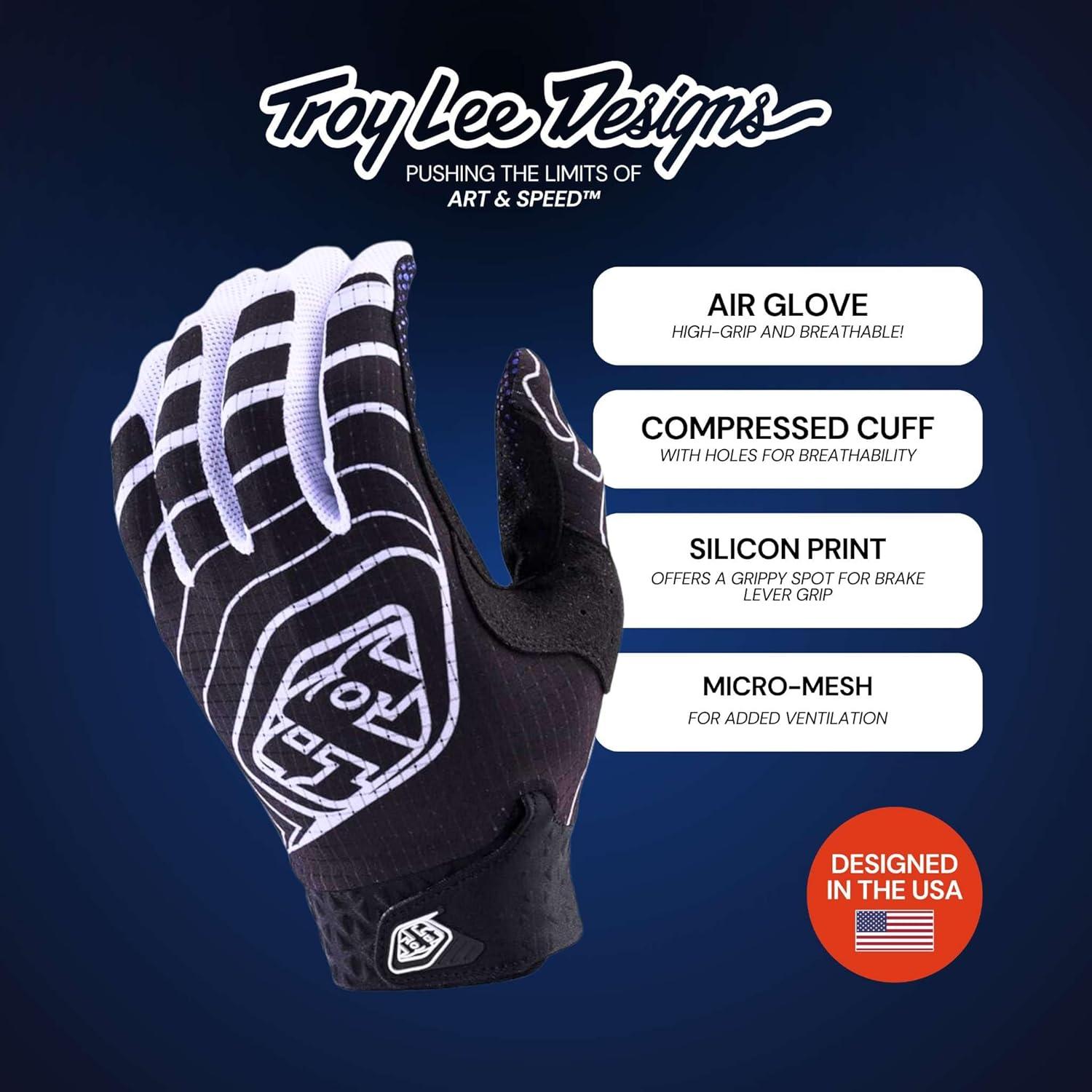 Guantes de Ciclismo Troy Lee Designs Air X-Large Negro/Rojo