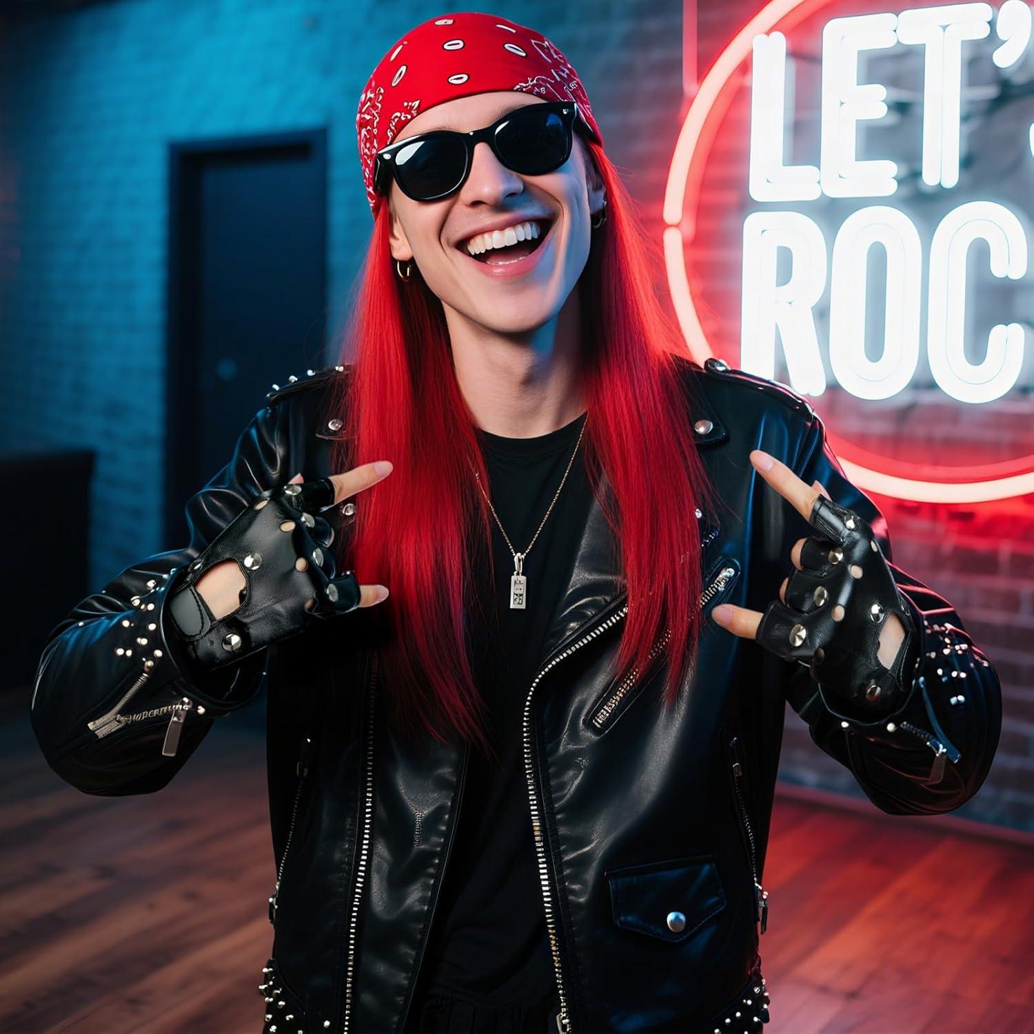 Guantes Steampunk de Cuero PU para Motocicleta - 2 Pares