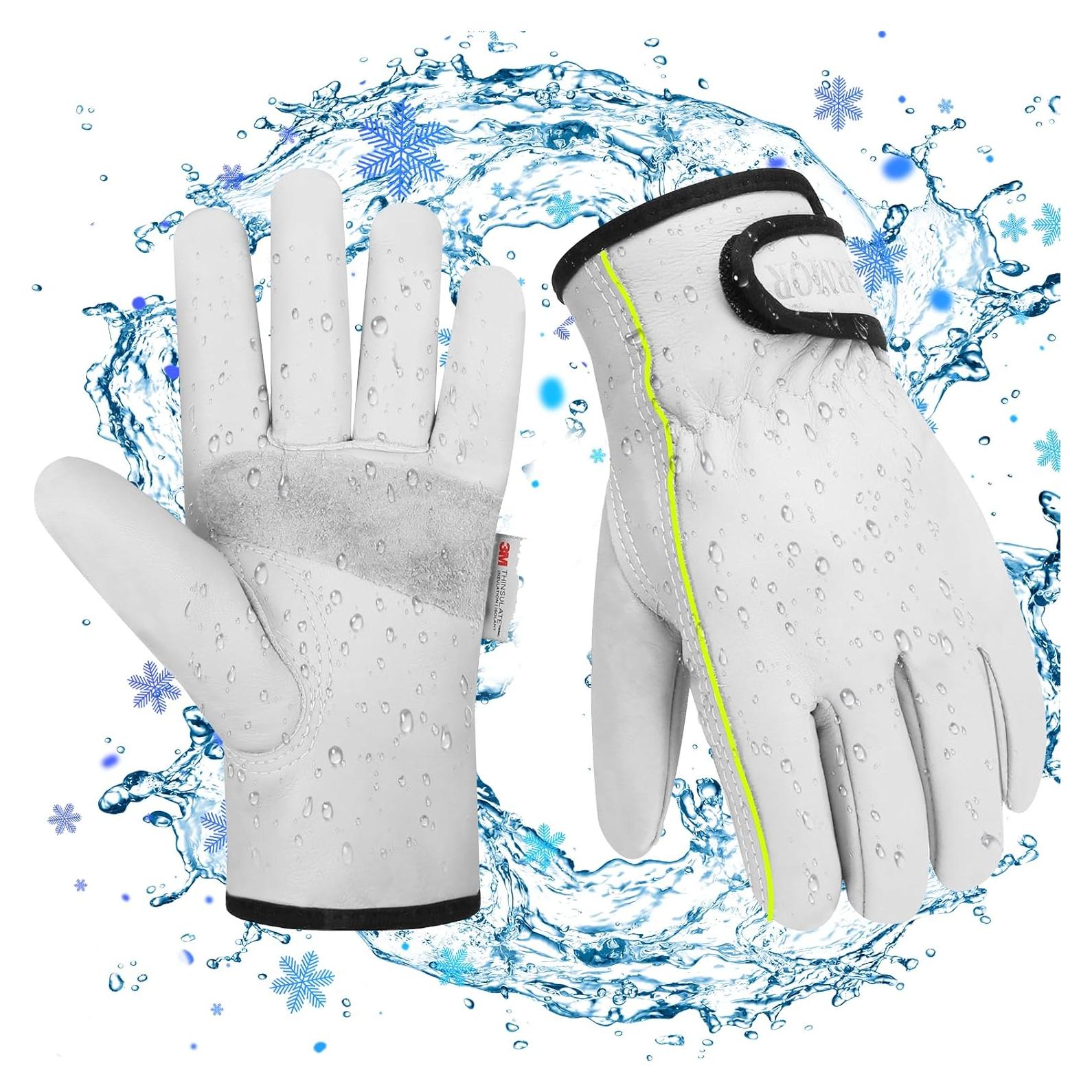 Guantes de Trabajo de Cuero Invierno Thinsulate 100g XXL