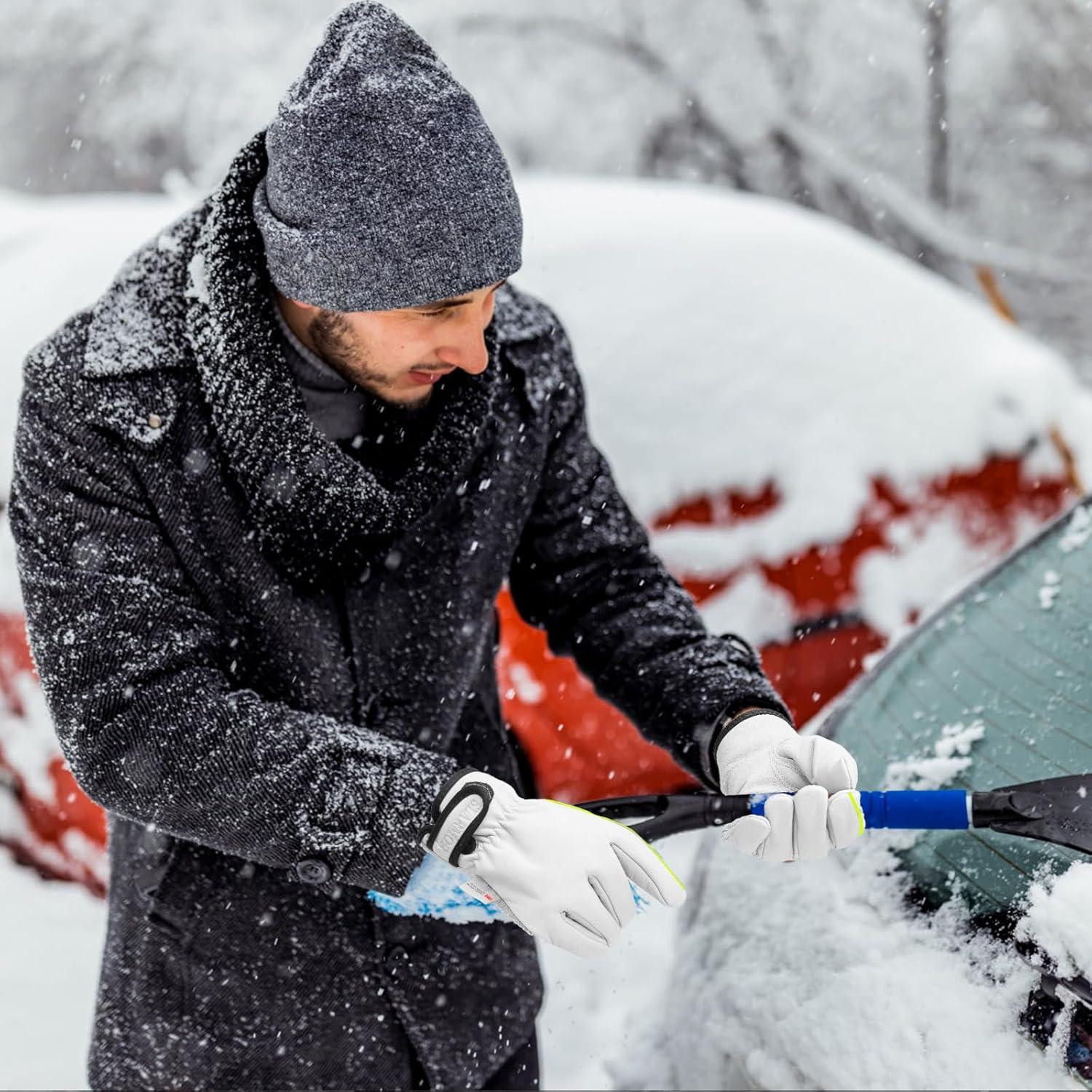 Guantes de Trabajo de Cuero Invierno Thinsulate 100g XXL