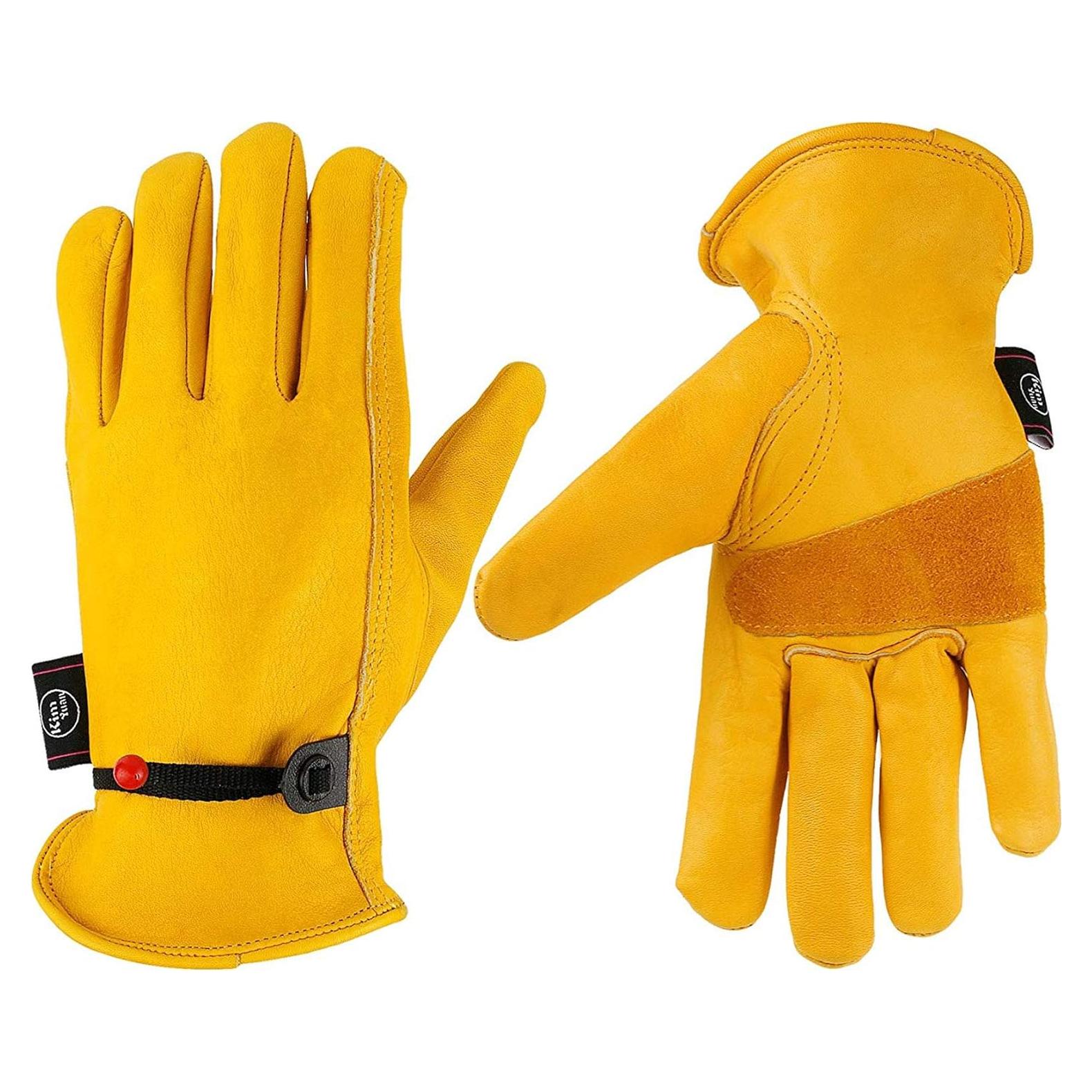 Guantes de Trabajo KIM YUAN de Cuero XXL Ajustables
