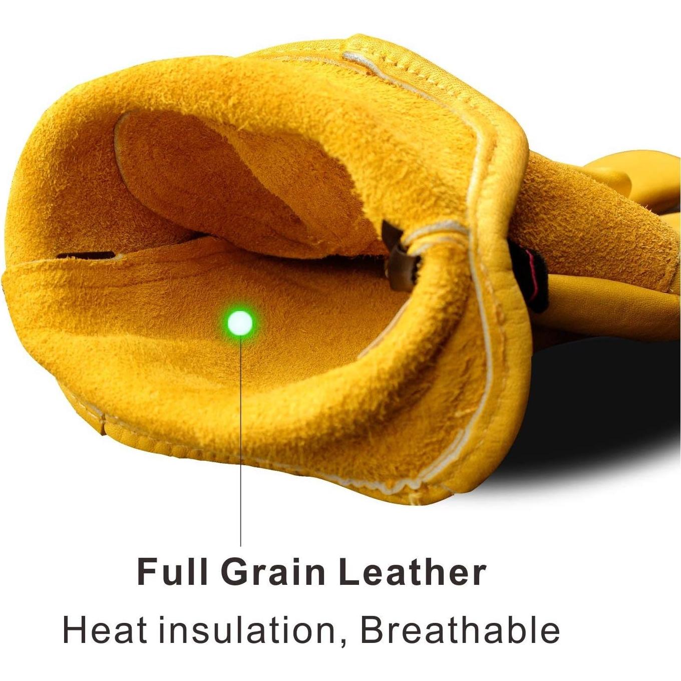 Guantes de Trabajo KIM YUAN de Cuero XXL Ajustables