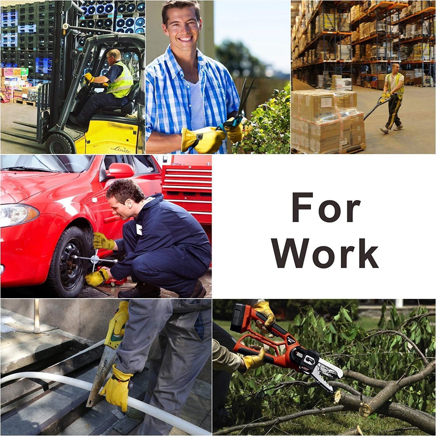 Guantes de Trabajo KIM YUAN de Cuero XXL Ajustables