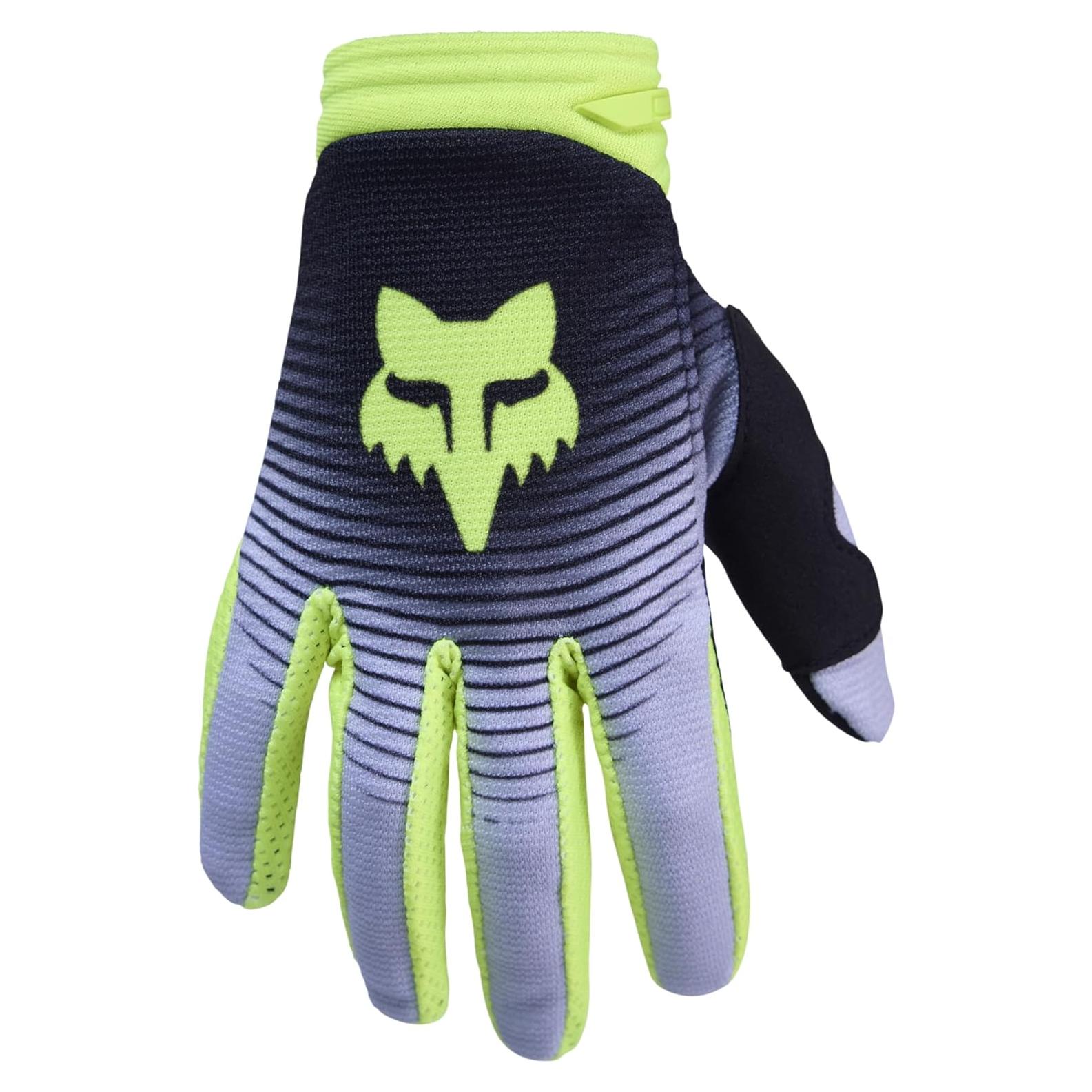 Guantes de Motocross Fox Racing 180 Juvenil Gris/Amarillo