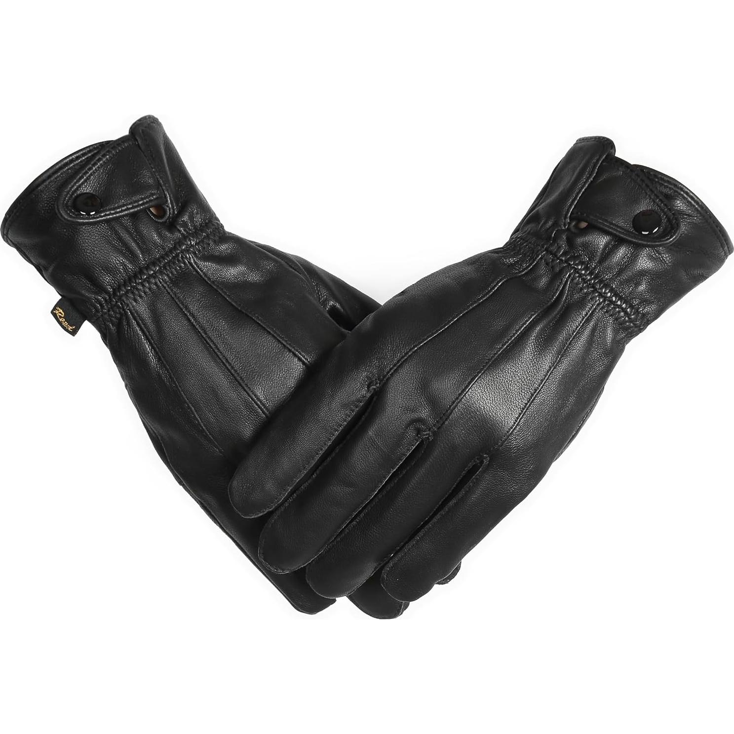 Guantes de Conducción de Cuero Genuino REED para Hombre - Táctiles