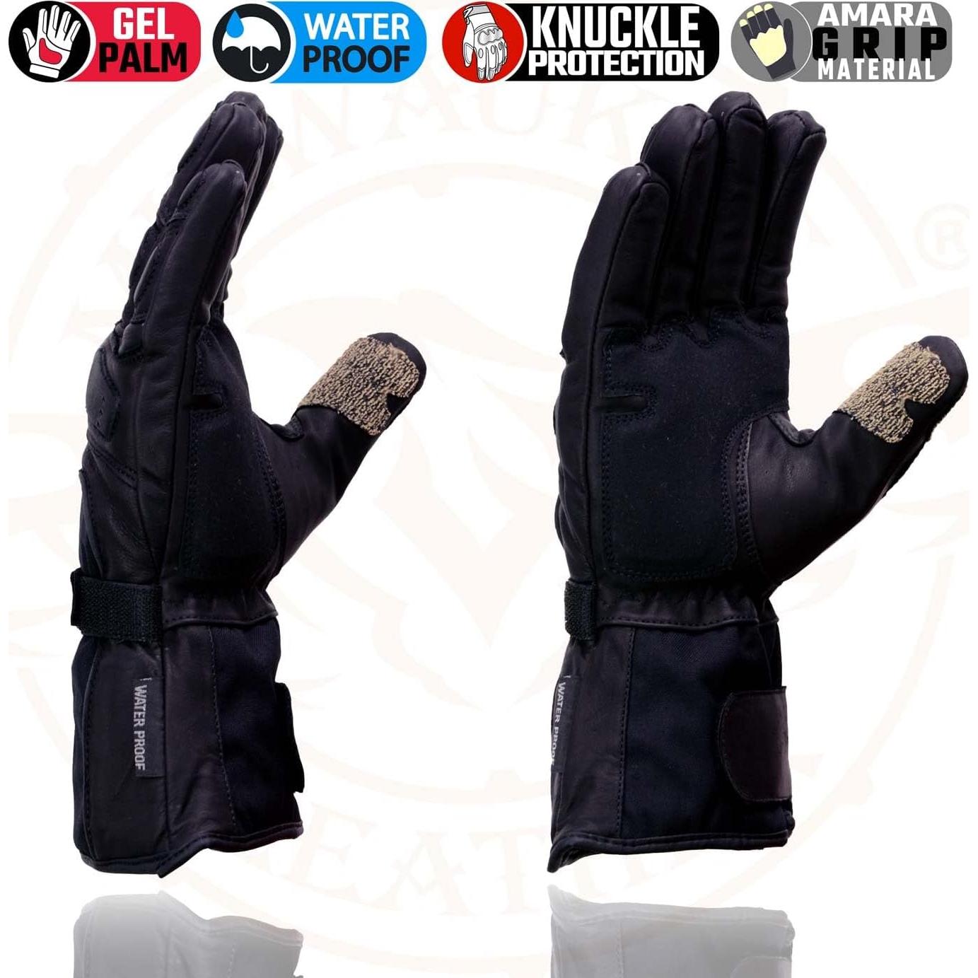 Guantes de Motocicleta Impermeables Milwaukee Leather SH814 XL