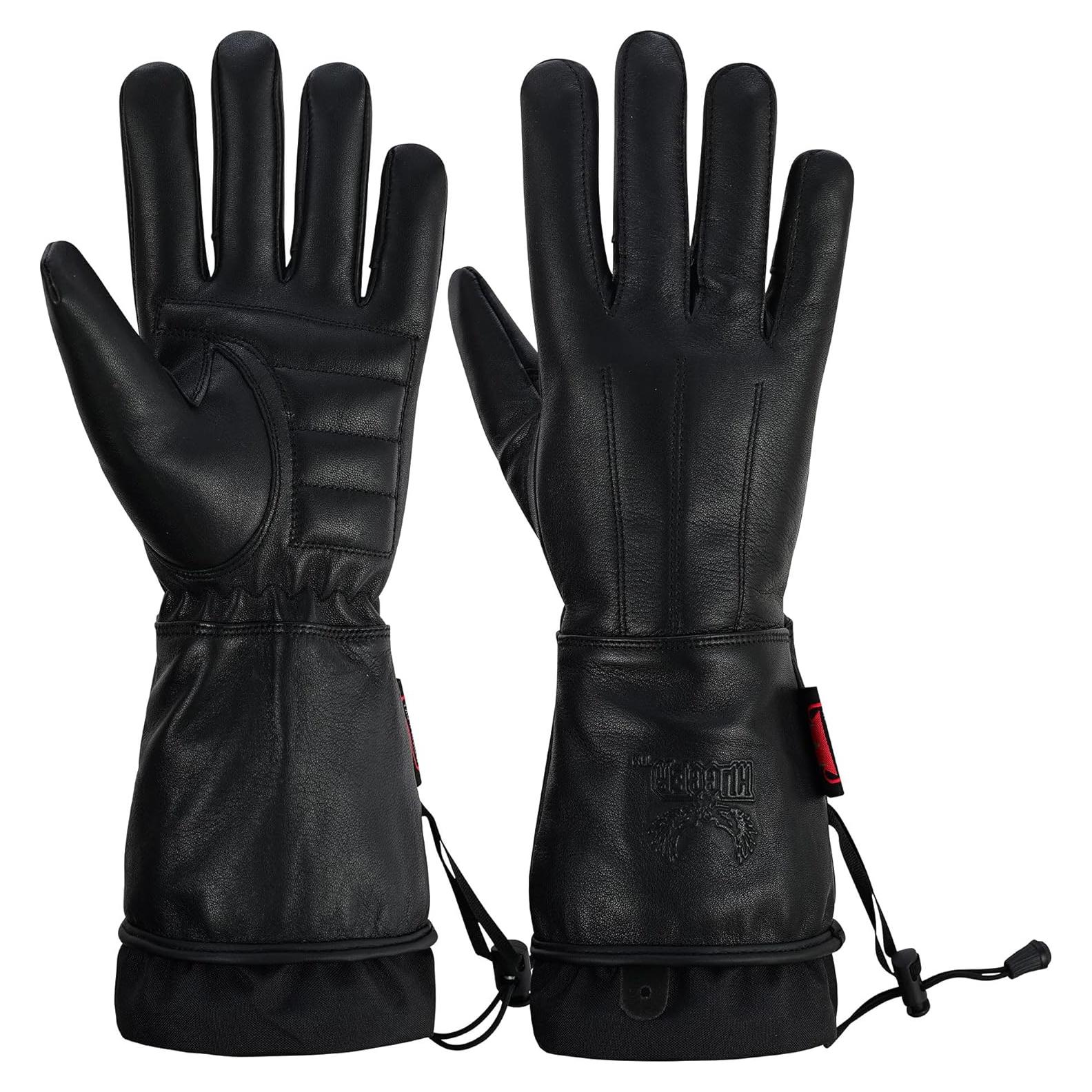 Guantes de Motocicleta para Mujeres Hugger de Cuero Impermeable