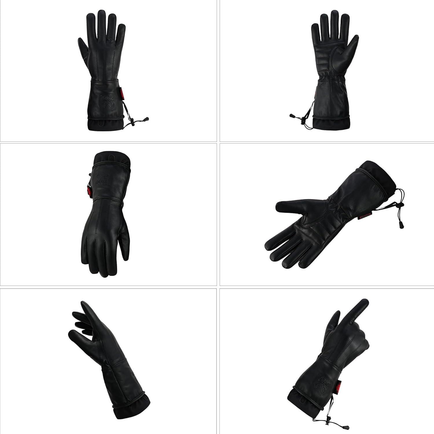 Guantes de Motocicleta para Mujeres Hugger de Cuero Impermeable