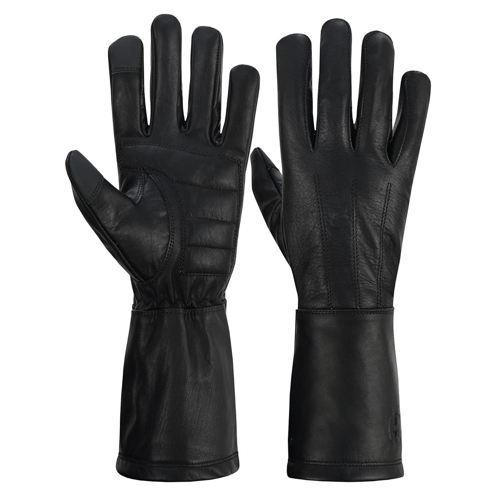 Guantes de cuero extra largos para hombres Hugger - X-Large