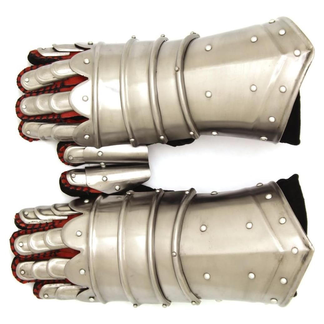 Guantes de Caballero Gótico de Metal - Armadura Medieval Unisex
