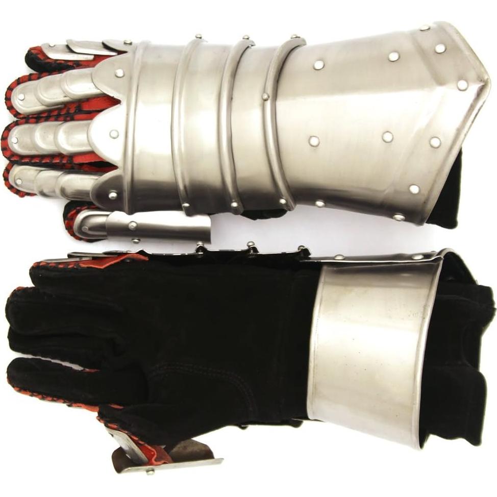 Guantes de Caballero Gótico de Metal - Armadura Medieval Unisex