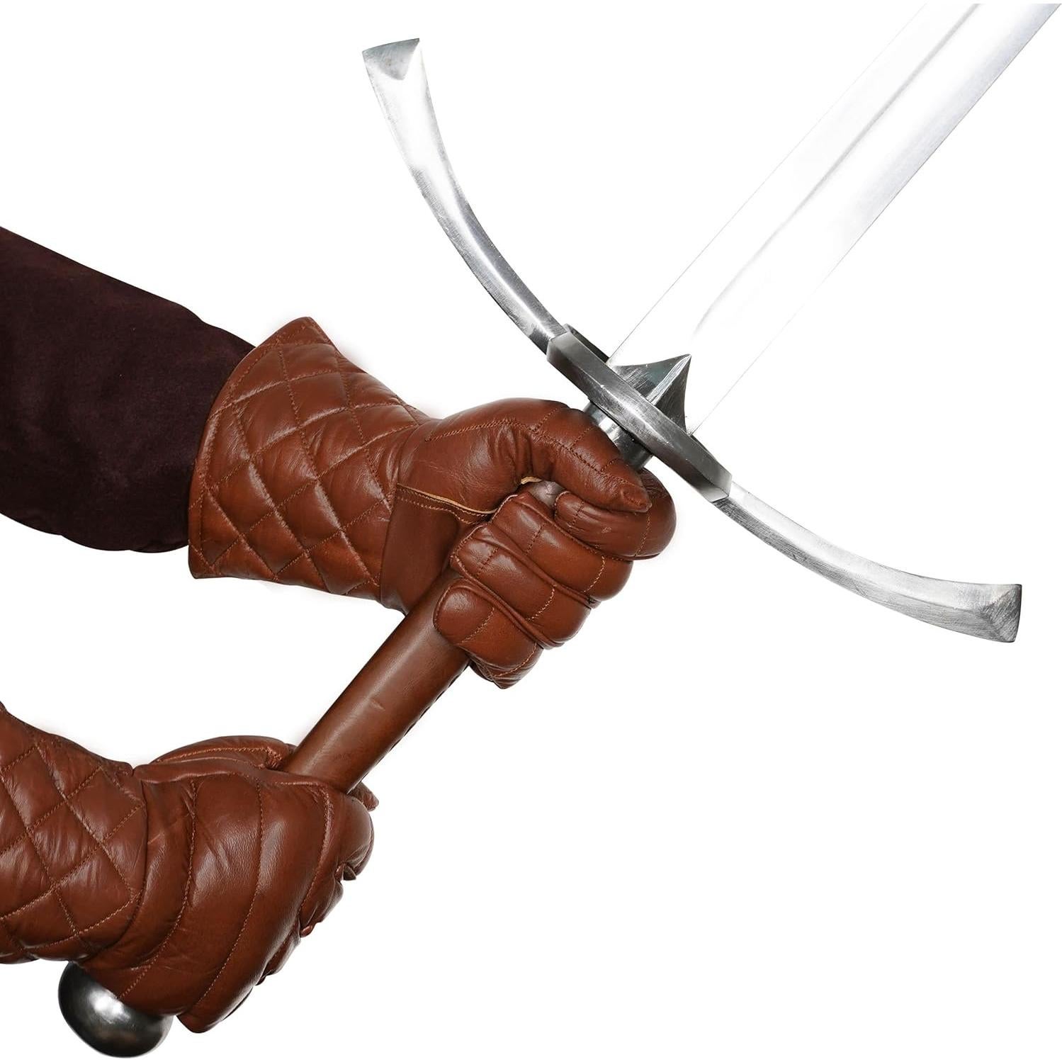 Guantes de Esgrima Mythrojan Swordsman de Cuero Acolchados