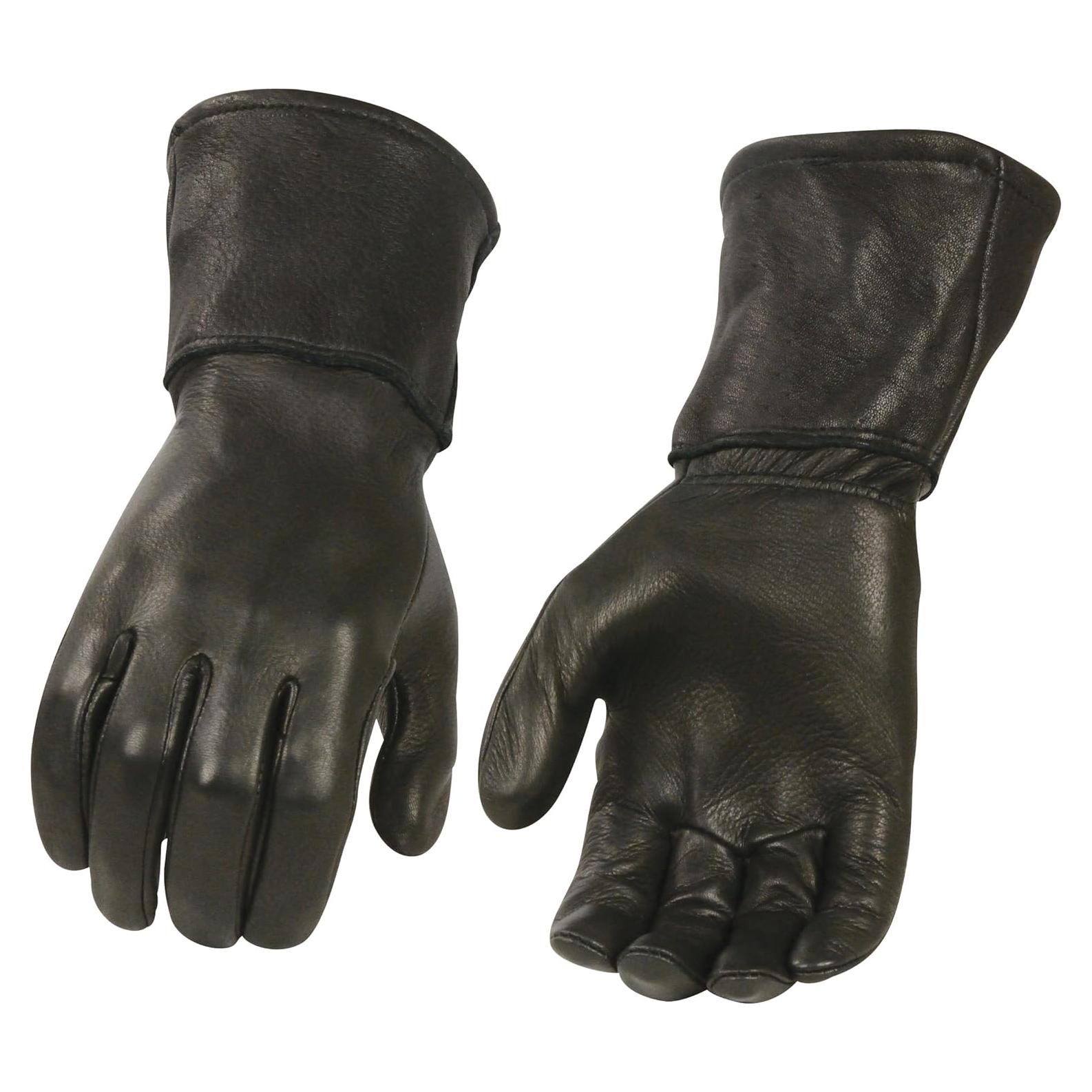 Guantes de Motocicleta Shaf G316-BLK de Cuero para Hombres