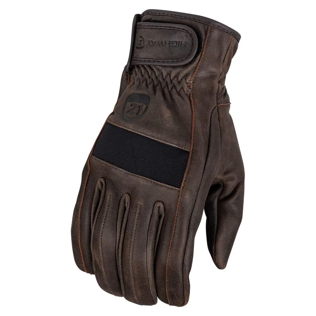 Guantes de Cuero Completo Highway 21 Jab Marrón 4X Grande