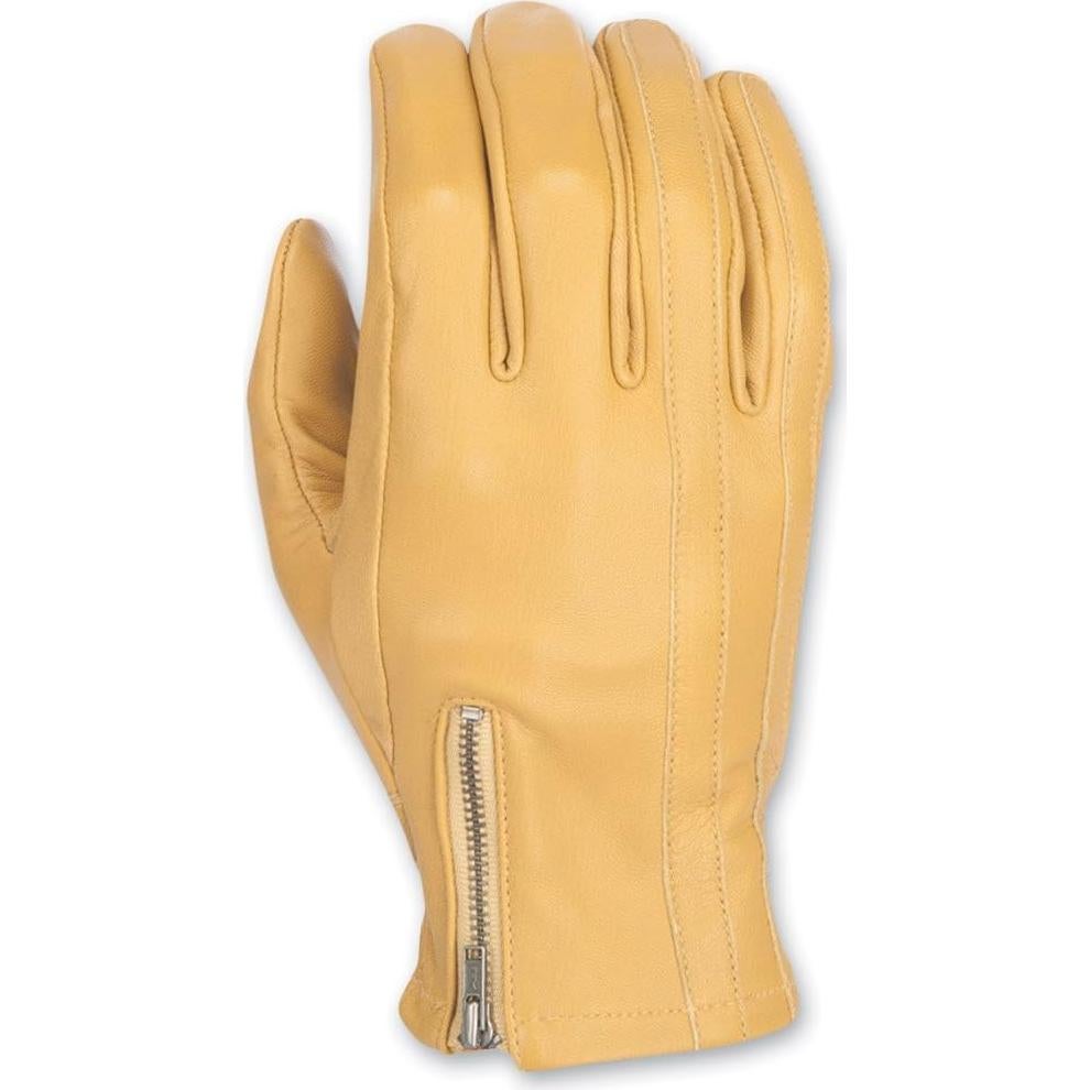 Guantes de Moto Highway 21 Unisex Adulto Cuero Genuino Marrón