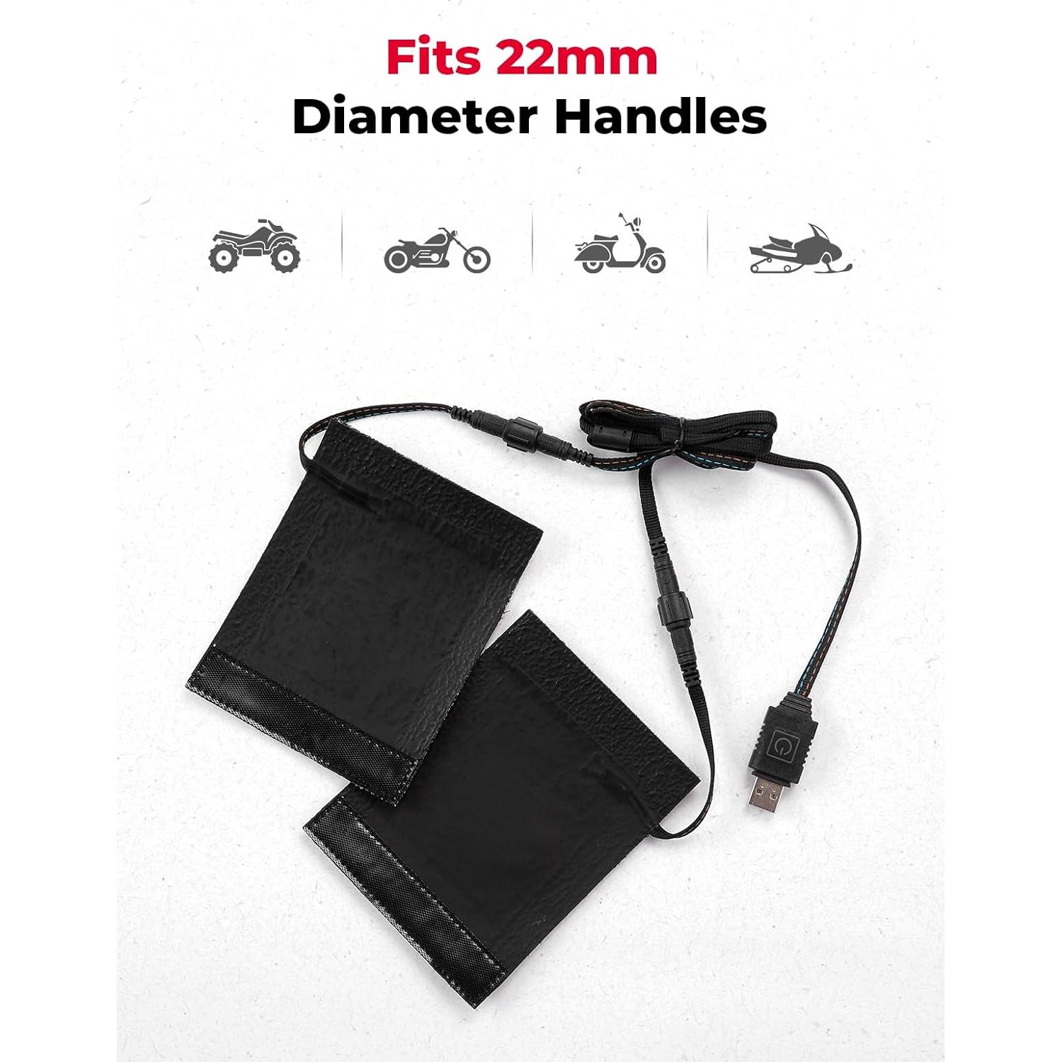 Agarraderas Calentadas KEMIMOTO ATV USB 6 Niveles IP67