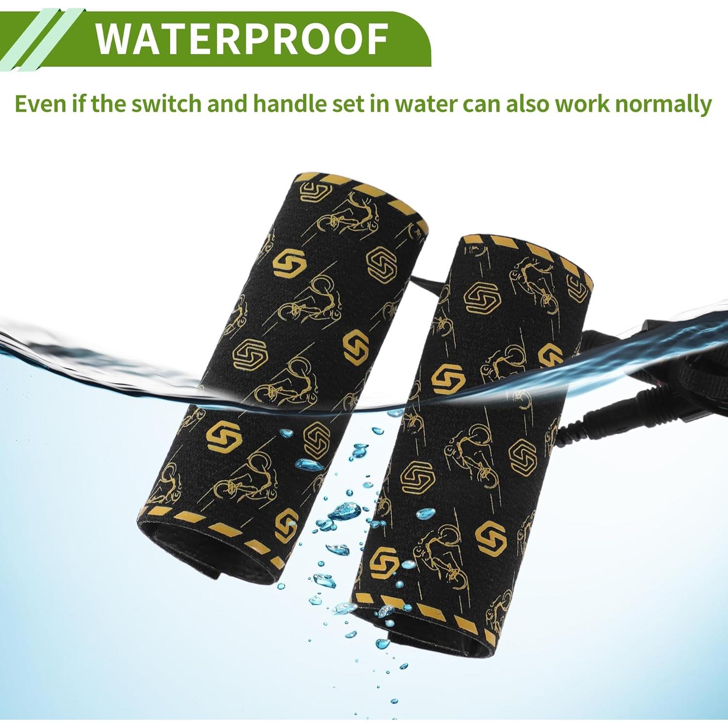 Cubierta de Manillar Calentada HOPESPANNER 5V Ajustable Negra