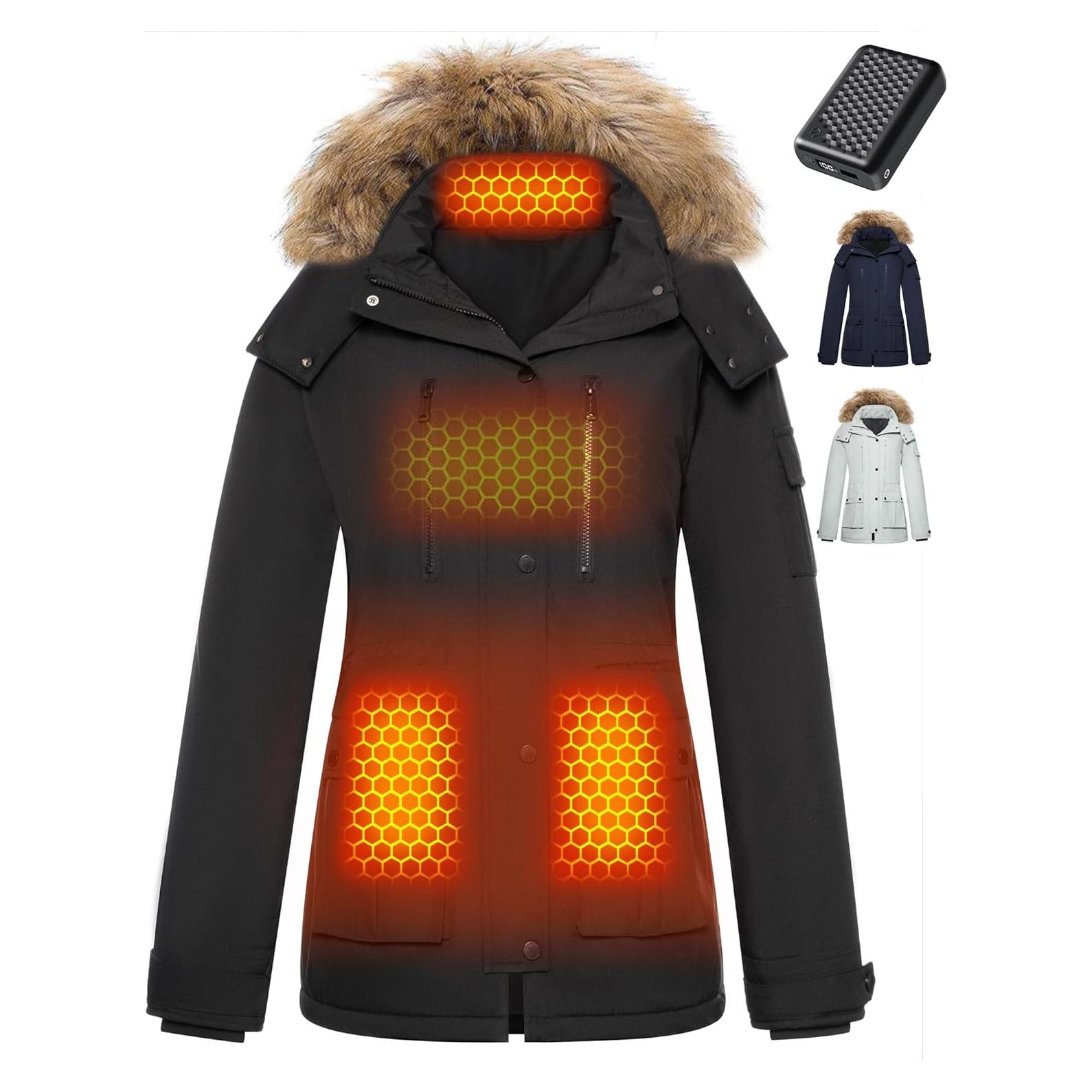 Chaqueta Térmica de Grafeno para Mujeres XL Impermeable