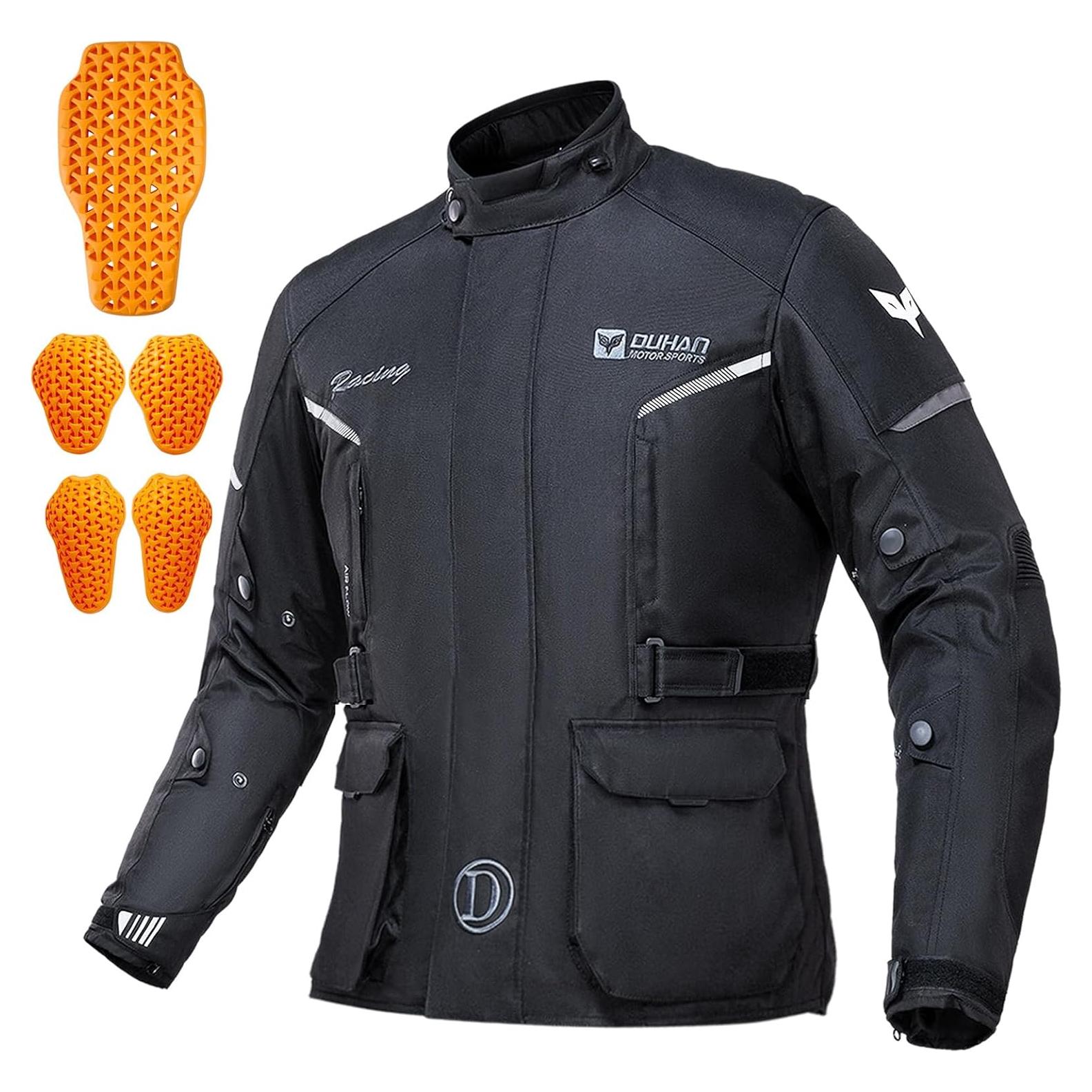 Chaqueta de Motocicleta DUHAN CE2 Impermeable y Transpirable - Grande