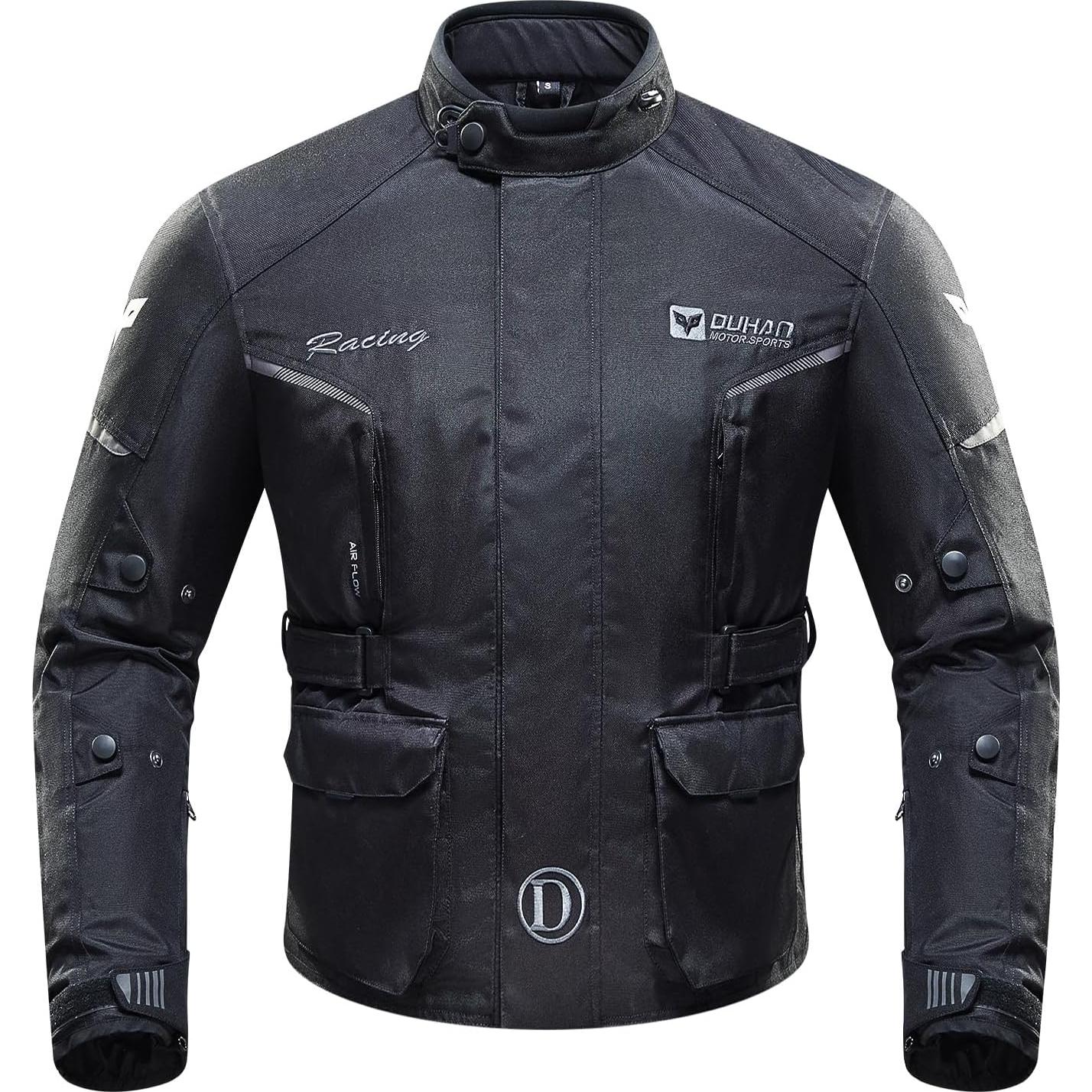 Chaqueta de Motocicleta DUHAN CE2 Impermeable y Transpirable - Grande
