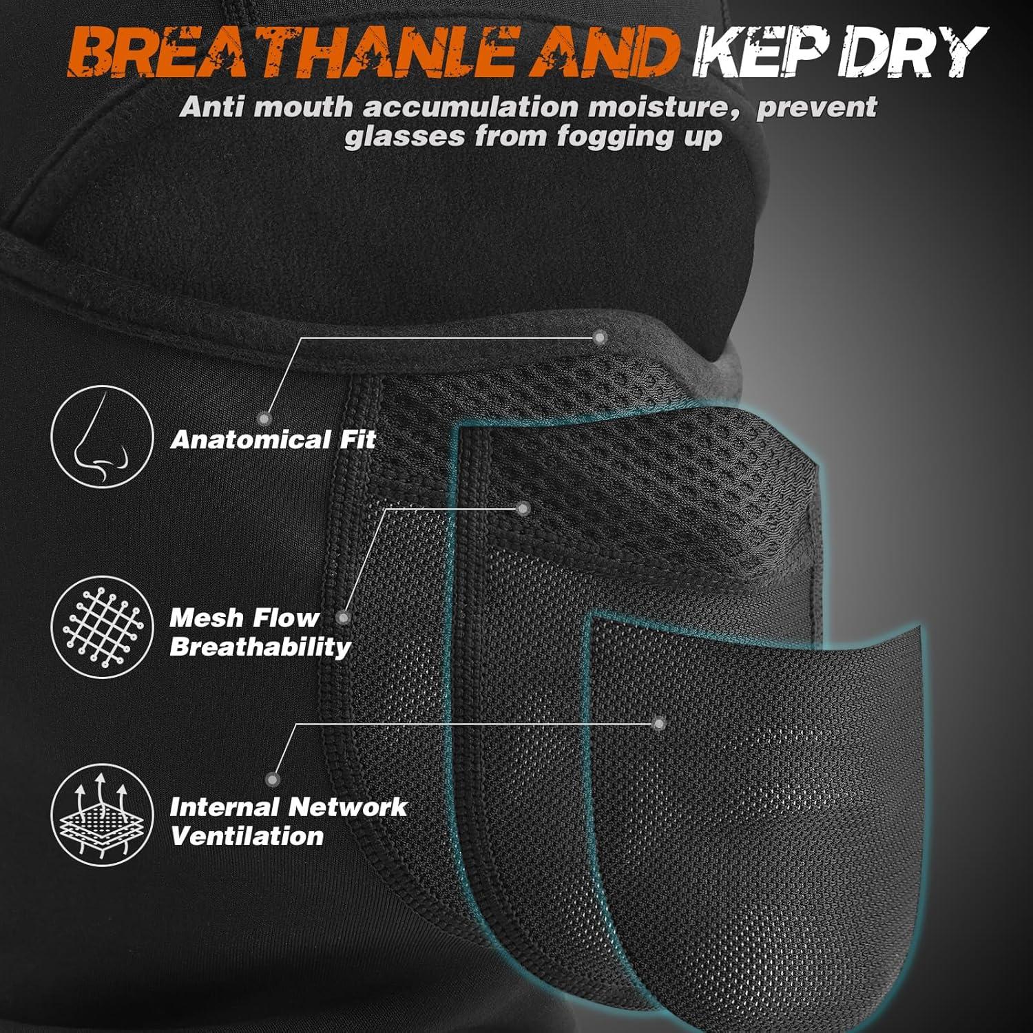 Pasamontañas YANIKY Unisex Invierno Transpirable Cálido