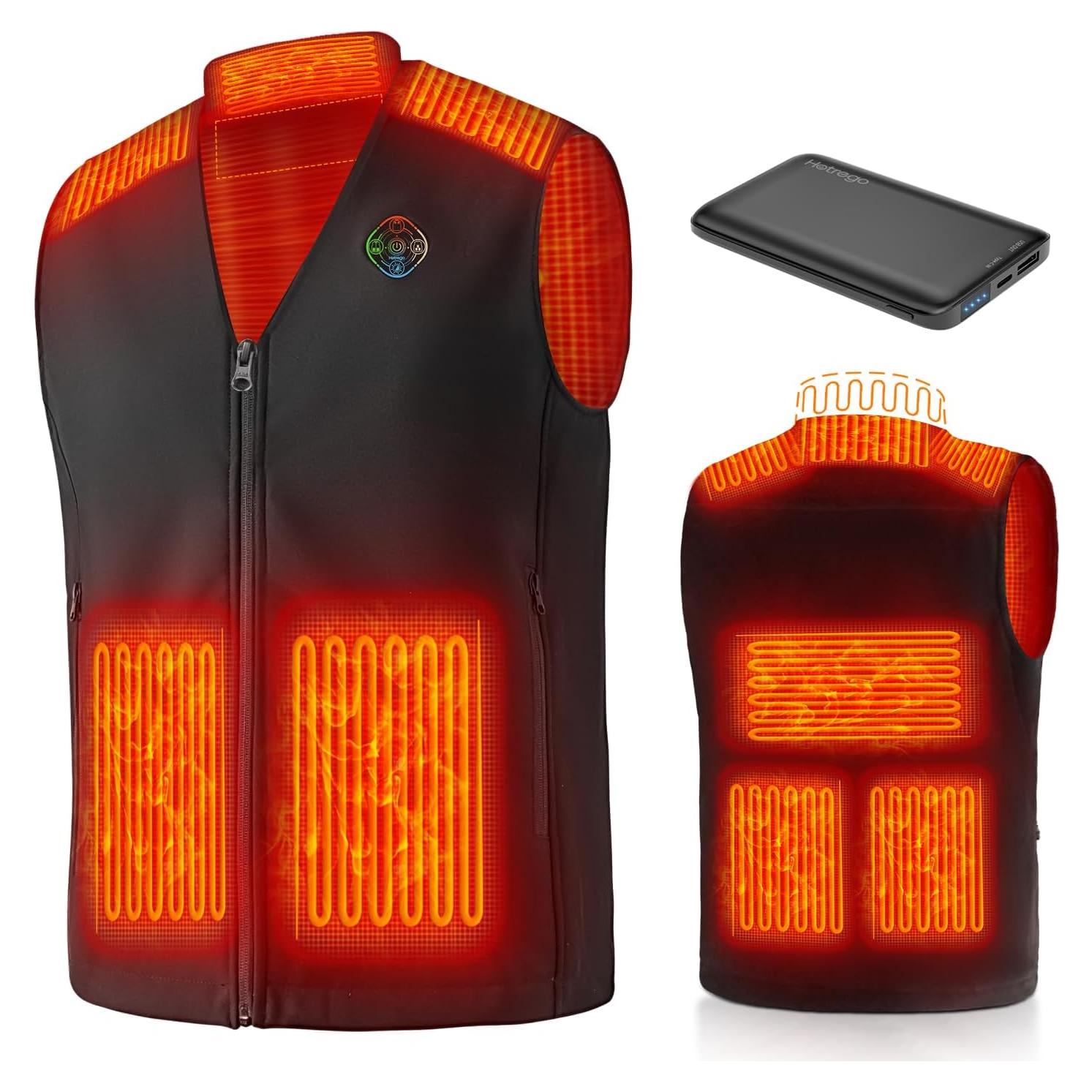 Chaleco Térmico Eléctrico para Hombres con Batería 10000mAh