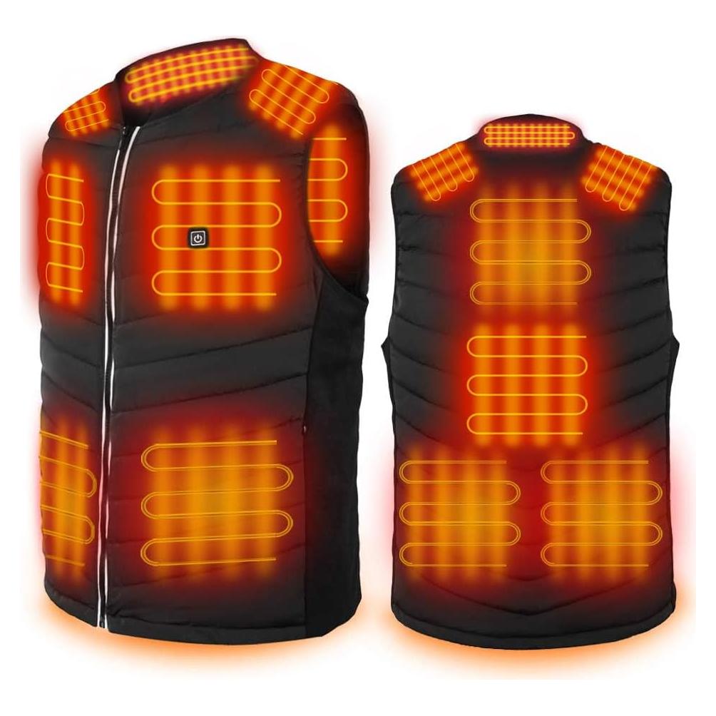 Chaleco Térmico Hoson Unisex Mediano con 9 Zonas Calentadas