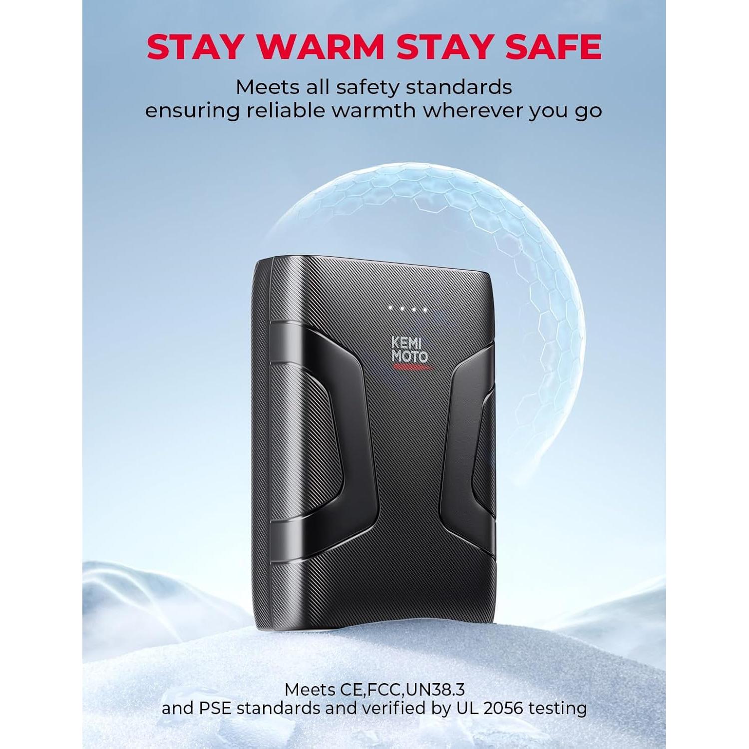 Chaleco Térmico KEMIMOTO para Hombres con Batería 10000mAh