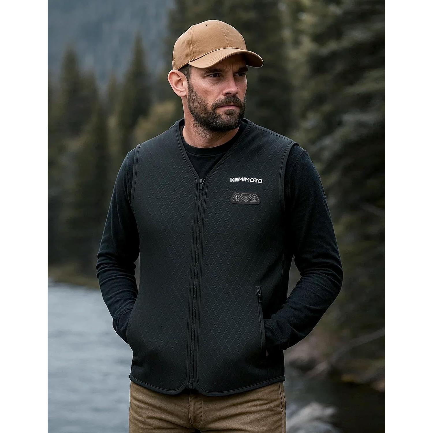 Chaleco Térmico KEMIMOTO para Hombres con Batería 10000mAh