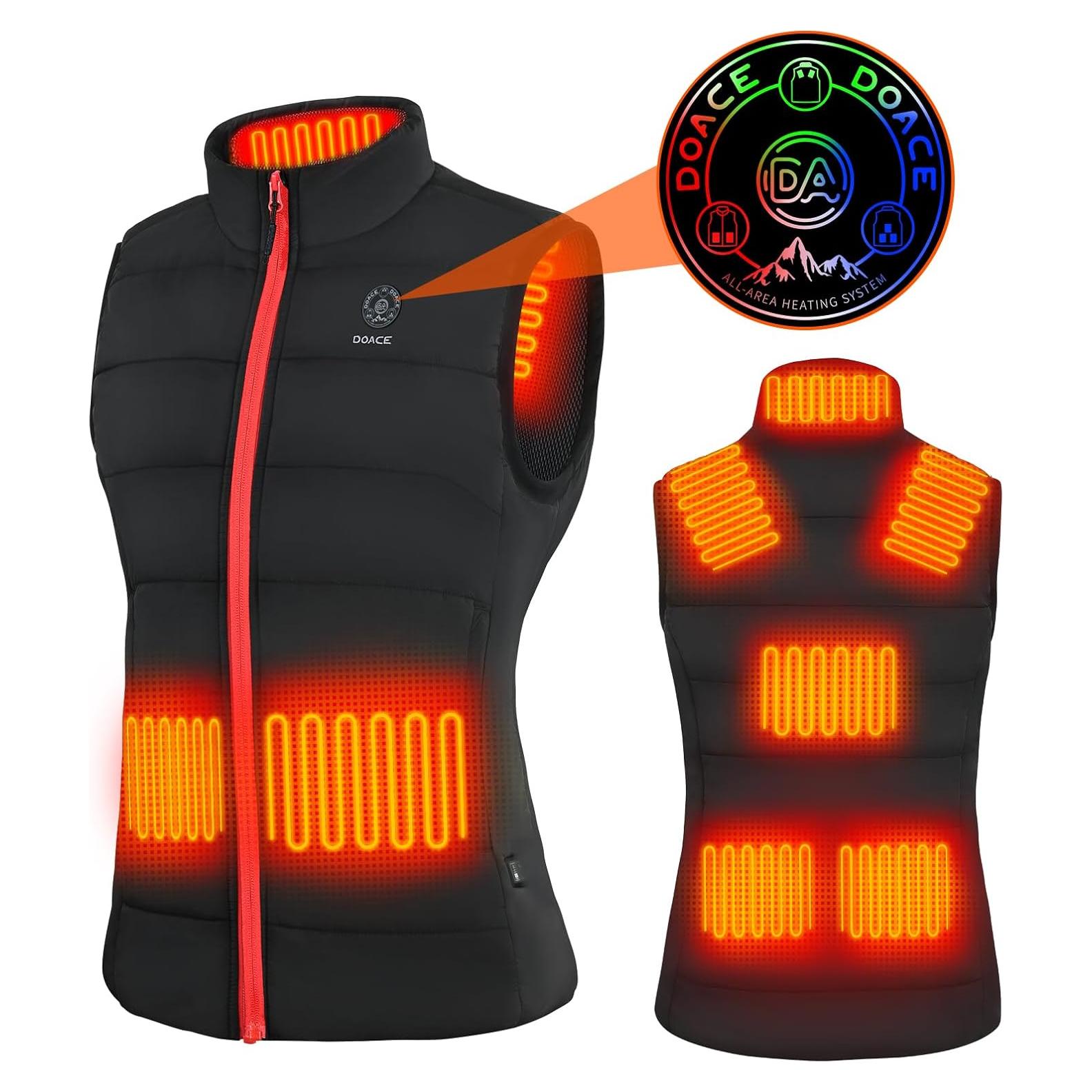 Chaleco Térmico Inteligente DOACE® Unisex 8 Áreas Calentamiento