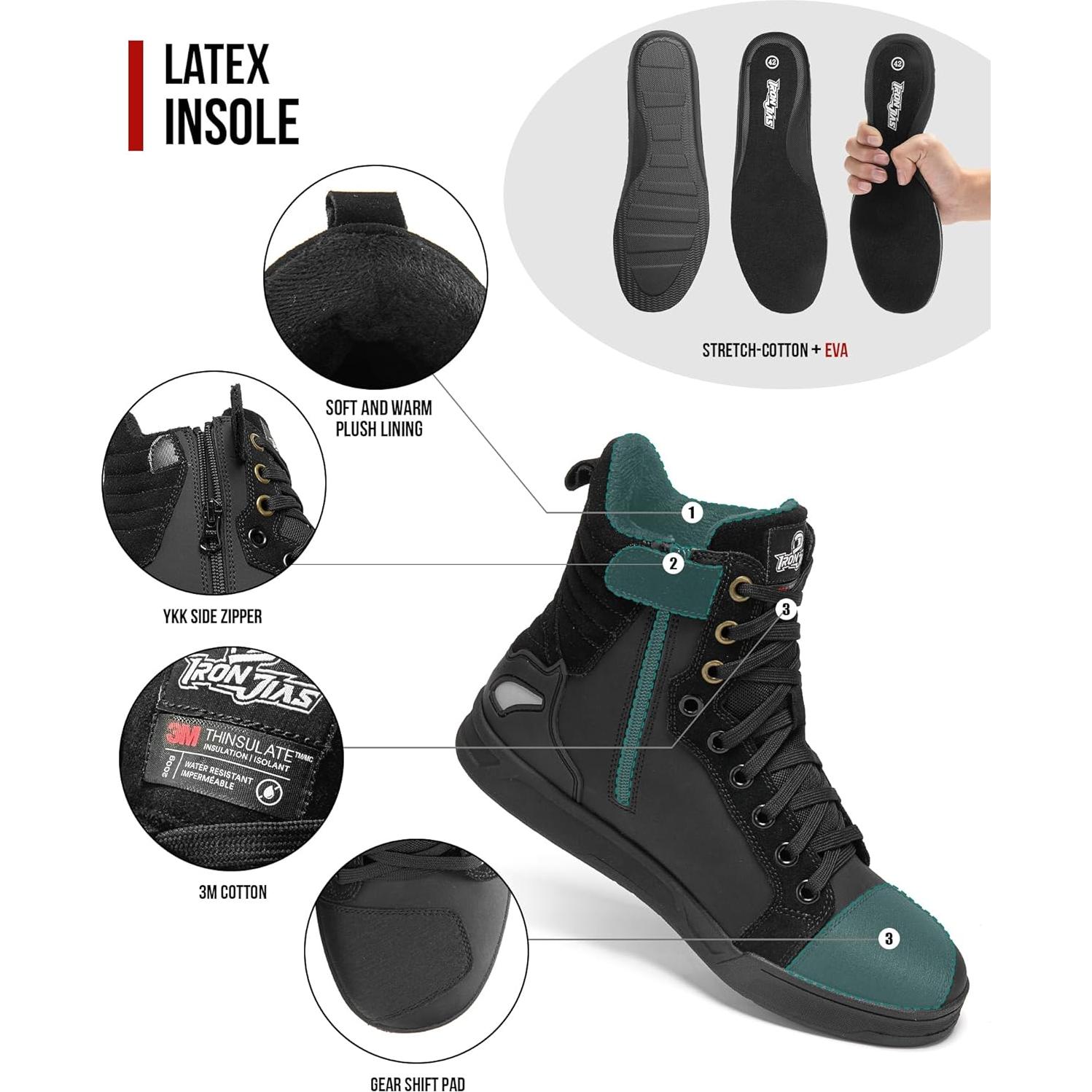 Botas de Invierno para Motocicleta BORLENI XZ002 - Antideslizantes