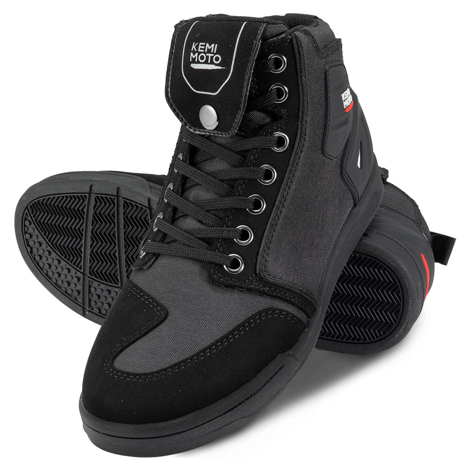 Botas de Motocicleta KEMIMOTO Negras Talla 11 Antideslizantes