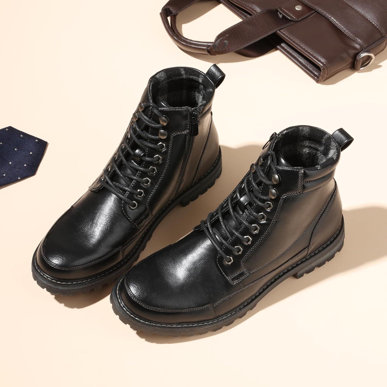 Botín de Motocicleta Bruno Marc para Hombre - Negro 45.5