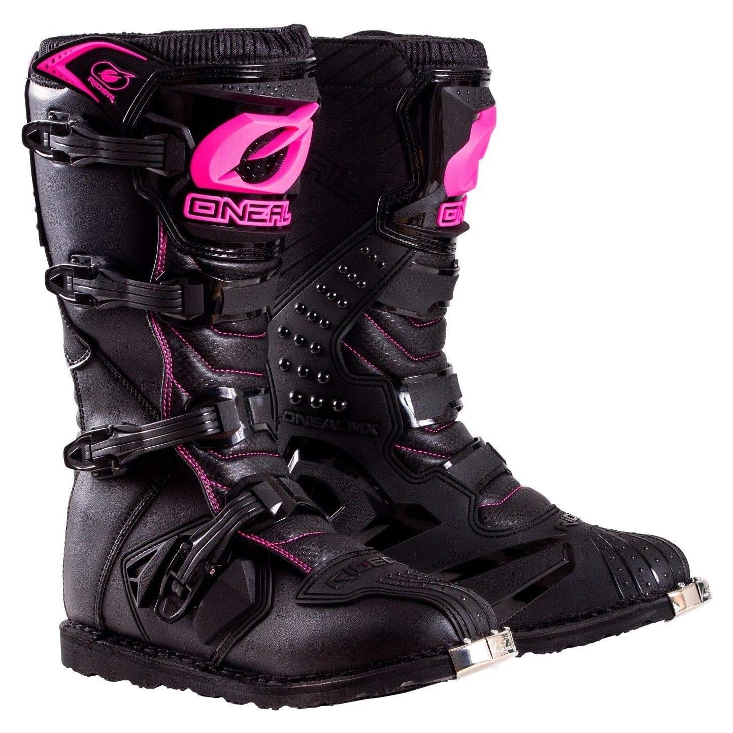 Botas de Montar O'Neal 0325-708 Negro/Rosa Talla 8