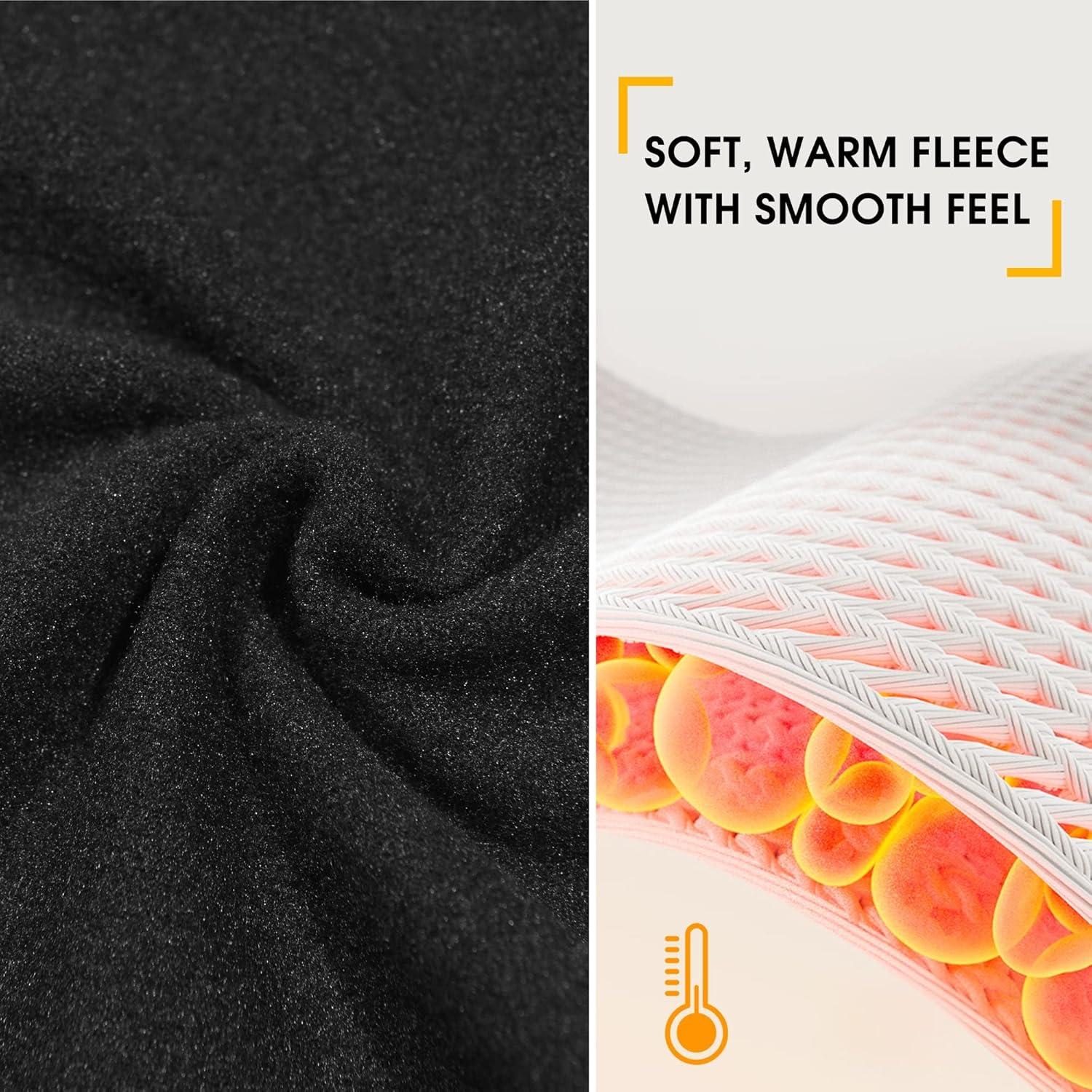 Camiseta Térmica Hombre FitsT4 Forro Polar Negro Mediano