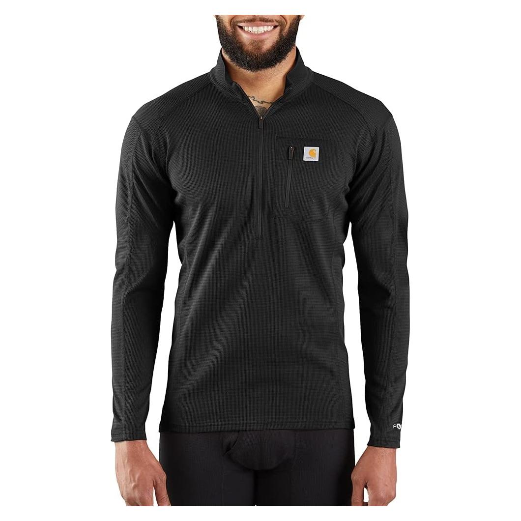 Camiseta de Capa Base Carhartt Hombre Grande Negra