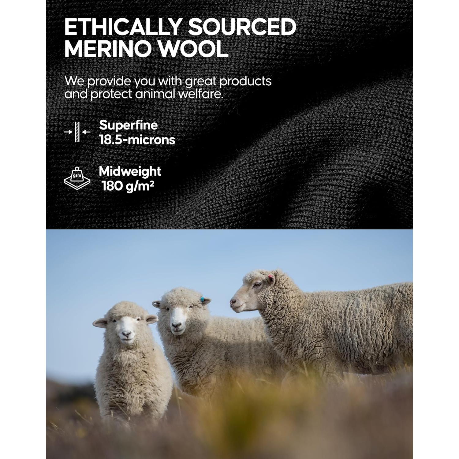 Conjunto de Capa Base de Lana Merino DANISH ENDURANCE Hombre