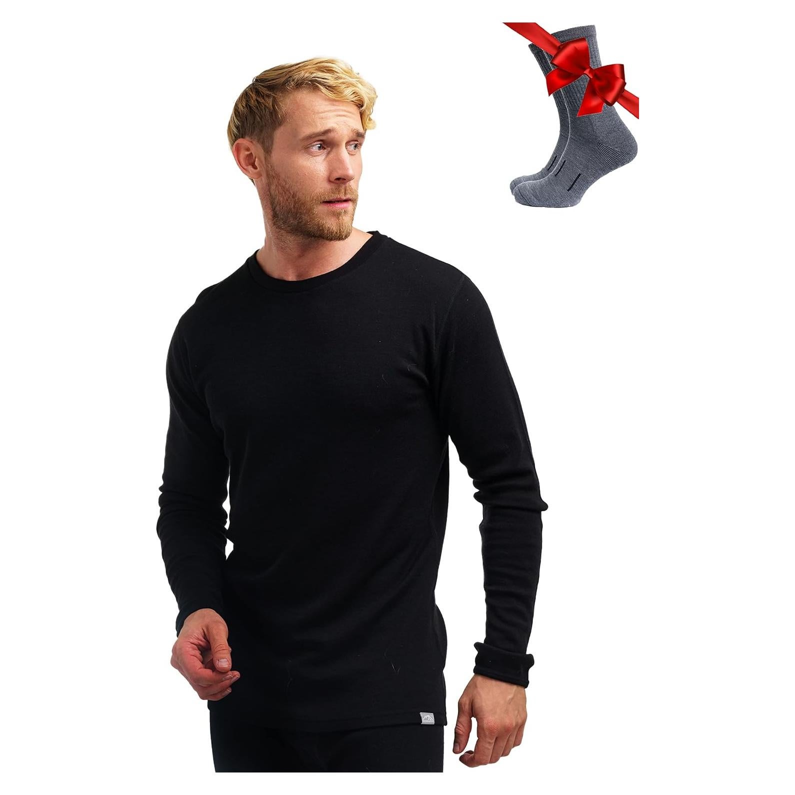 Capa Base de Lana Merino Merino.tech para Hombres - Manga Larga 250g/m²