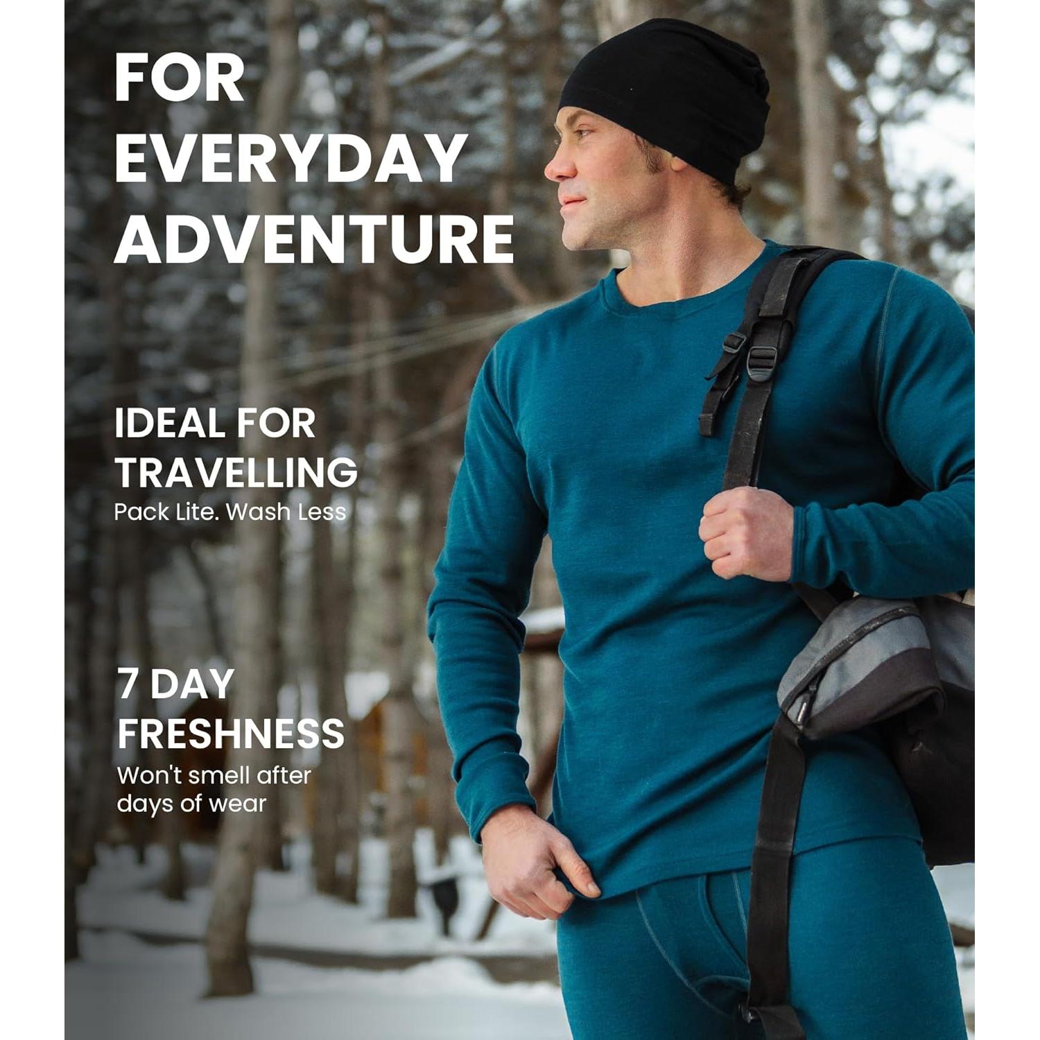 Capa Base de Lana Merino Merino.tech para Hombres - Manga Larga 250g/m²