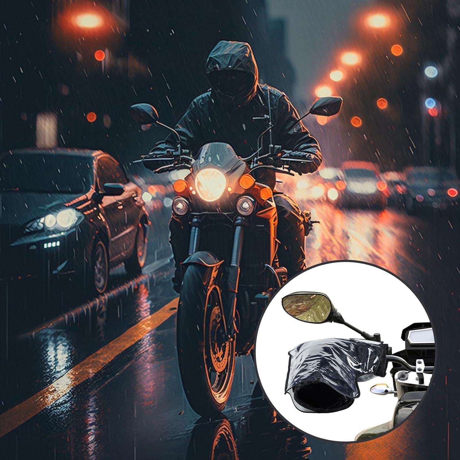 Guantes de Manillar para Motocicleta Hanaive - Impermeables y Calentadores