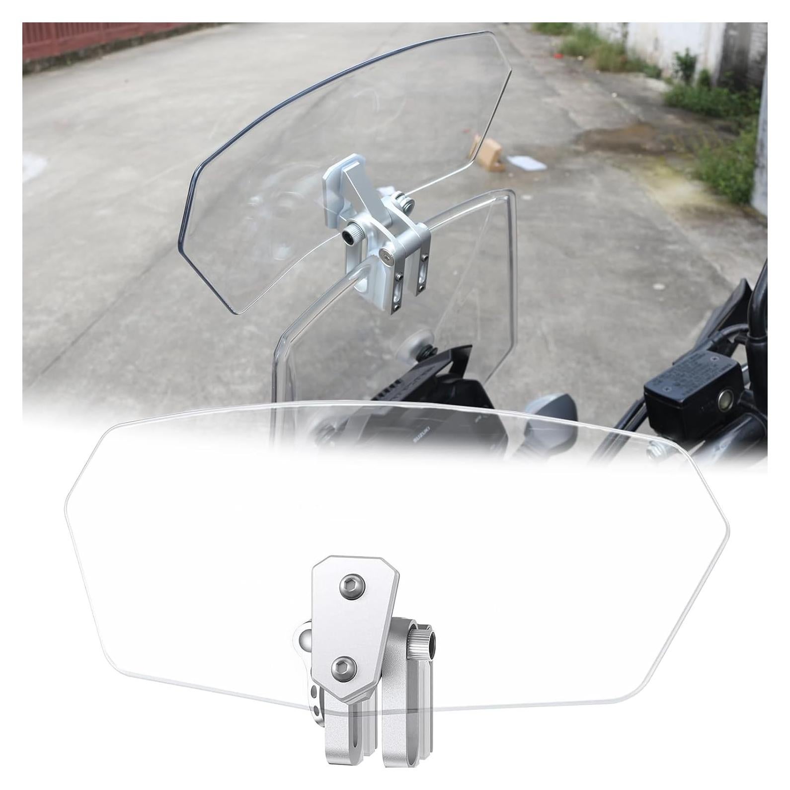 Deflector de Viento Universal para Motocicleta Transparente