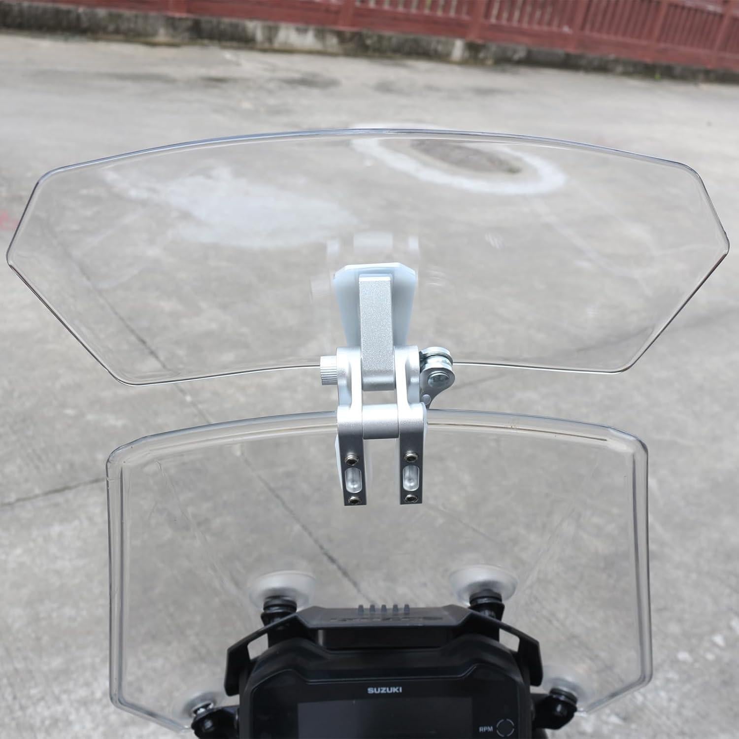 Deflector de Viento Universal para Motocicleta Transparente