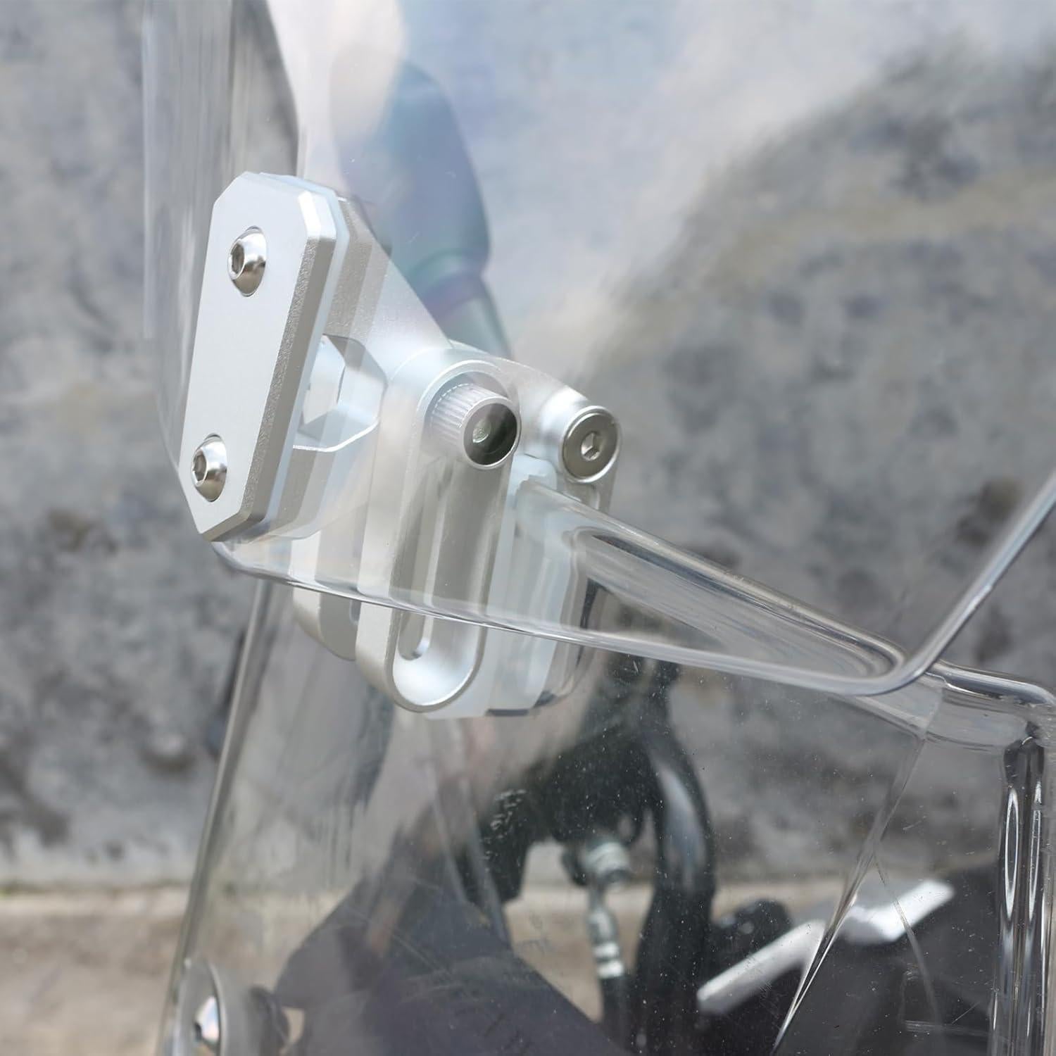 Deflector de Viento Universal para Motocicleta Transparente