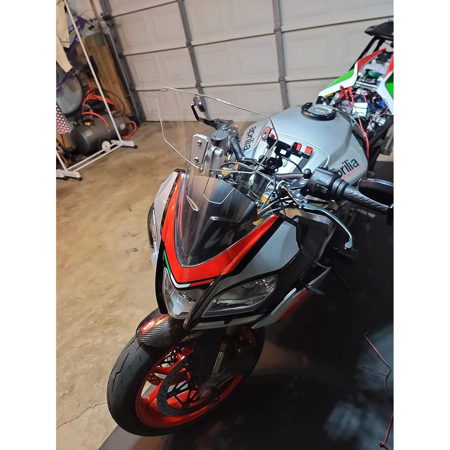 Deflector de Viento Universal para Motocicleta Transparente