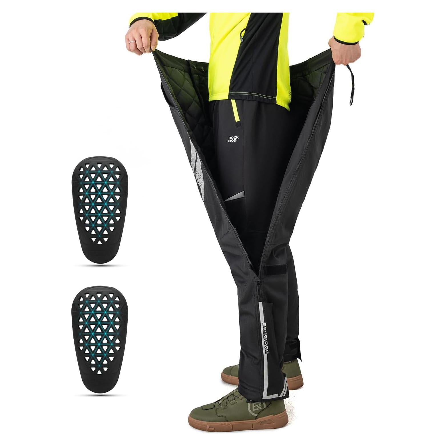 Pantalones de Motocicleta ROCKBROS Invierno CE-1 Negro 33 Regular