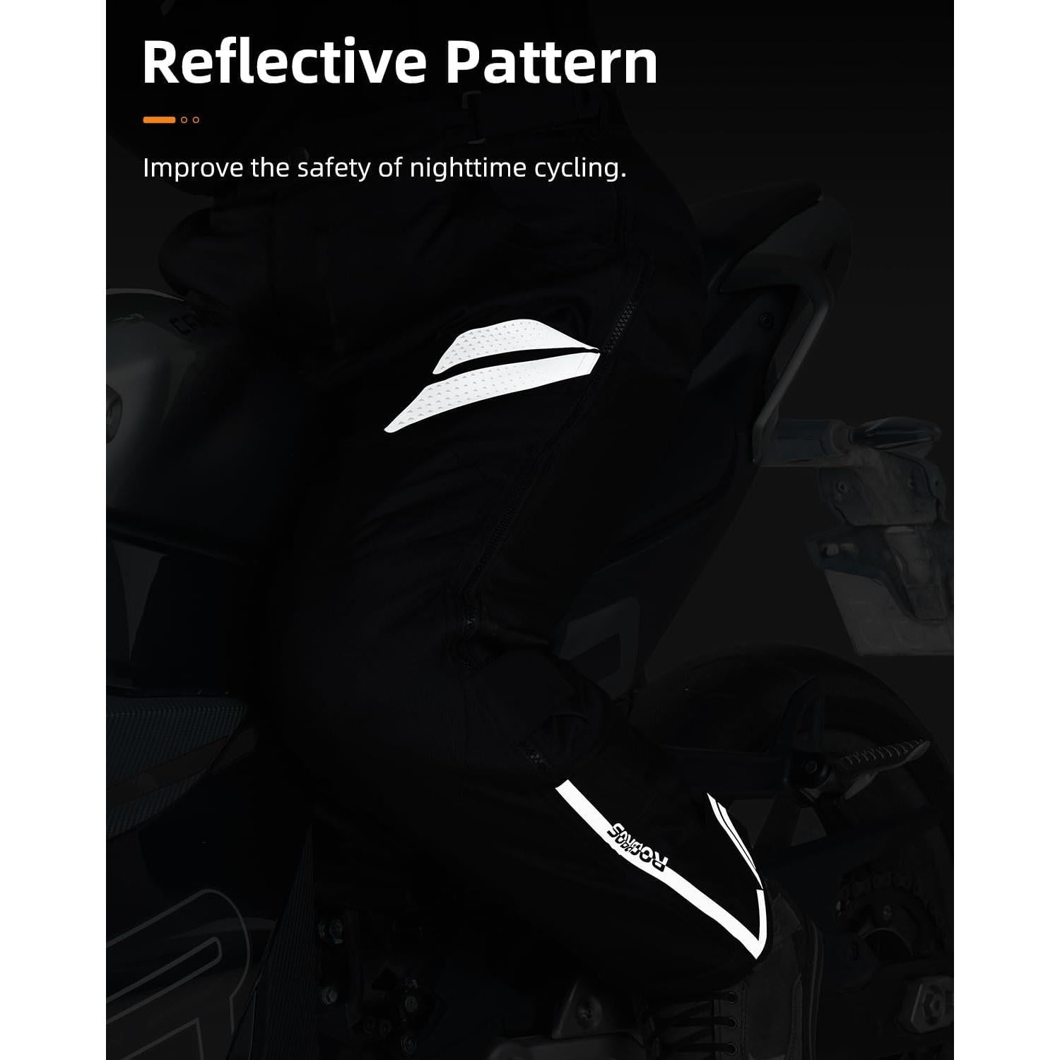 Pantalones de Motocicleta ROCKBROS Invierno CE-1 Negro 33 Regular