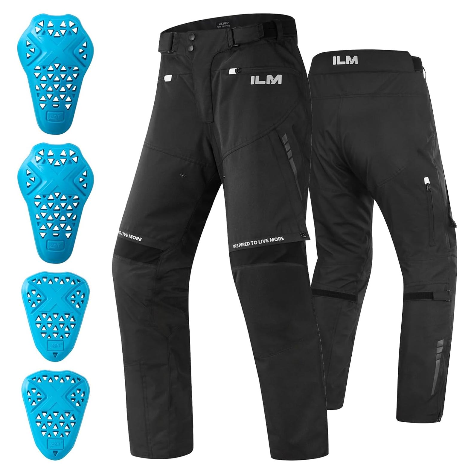 Pantalones de Motociclismo ILM P04 CE Armados para Hombre L